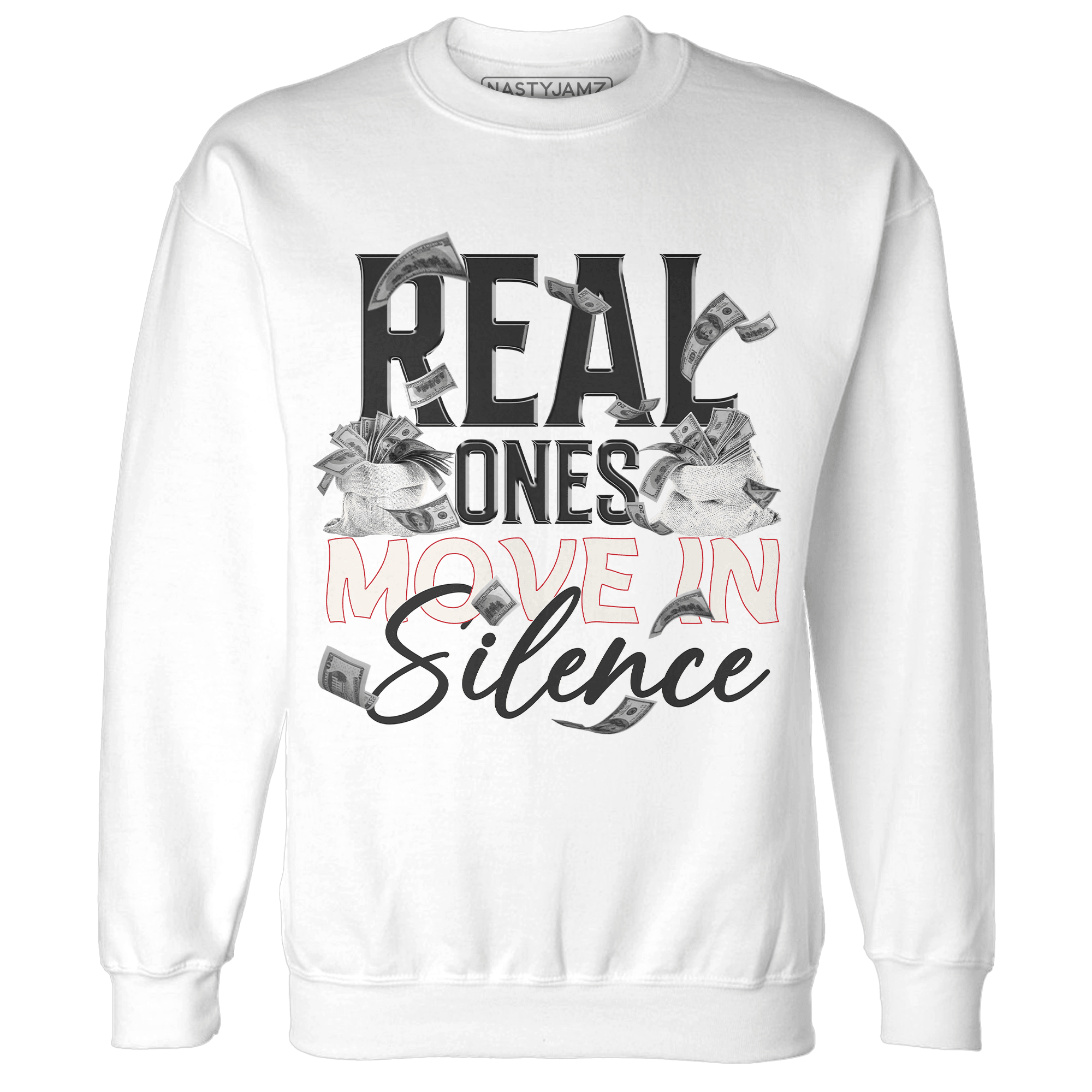 Jumman Jack University Red Sweatshirt Match Move In Silence Money - NastyJamz