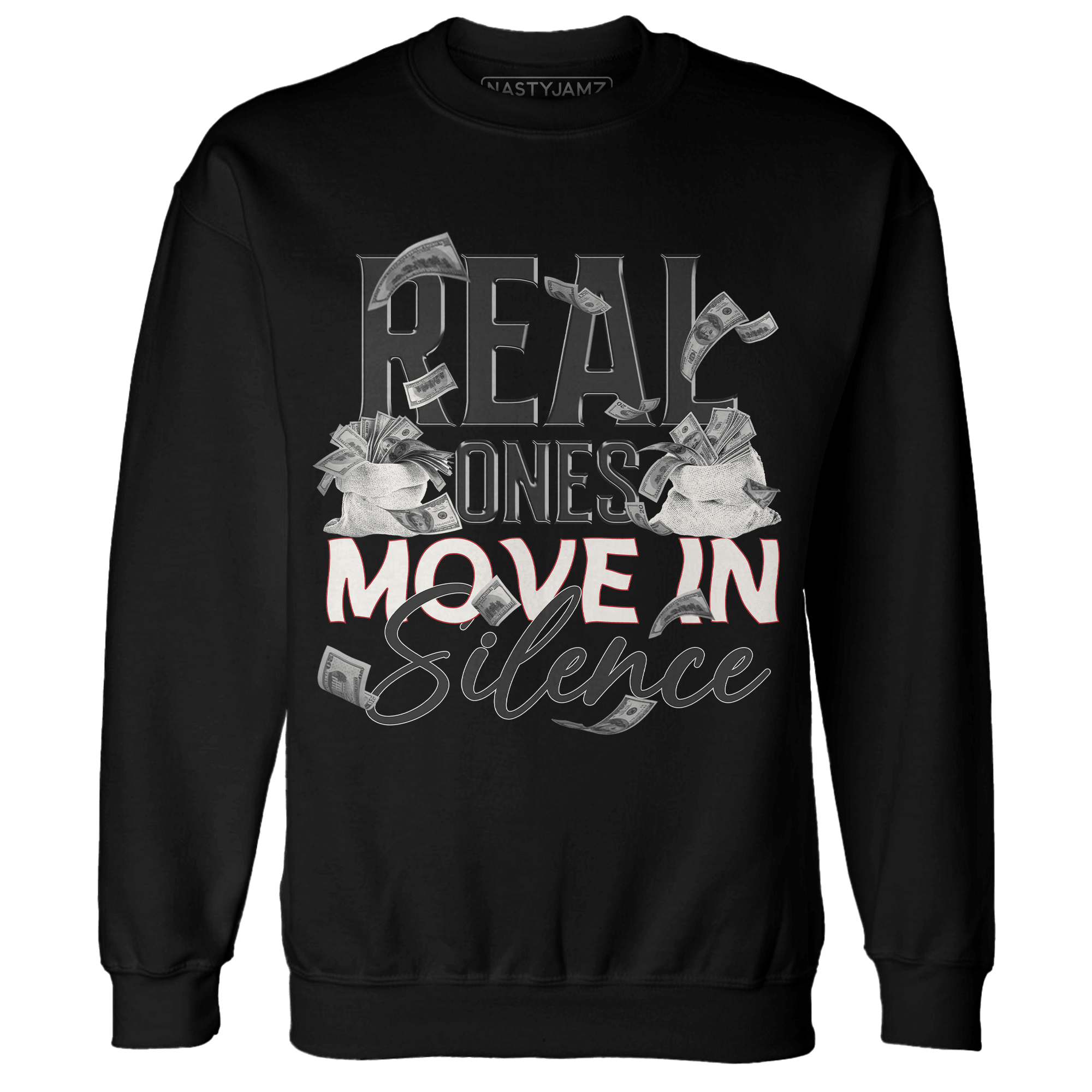 Jumman Jack University Red Sweatshirt Match Move In Silence Money - NastyJamz
