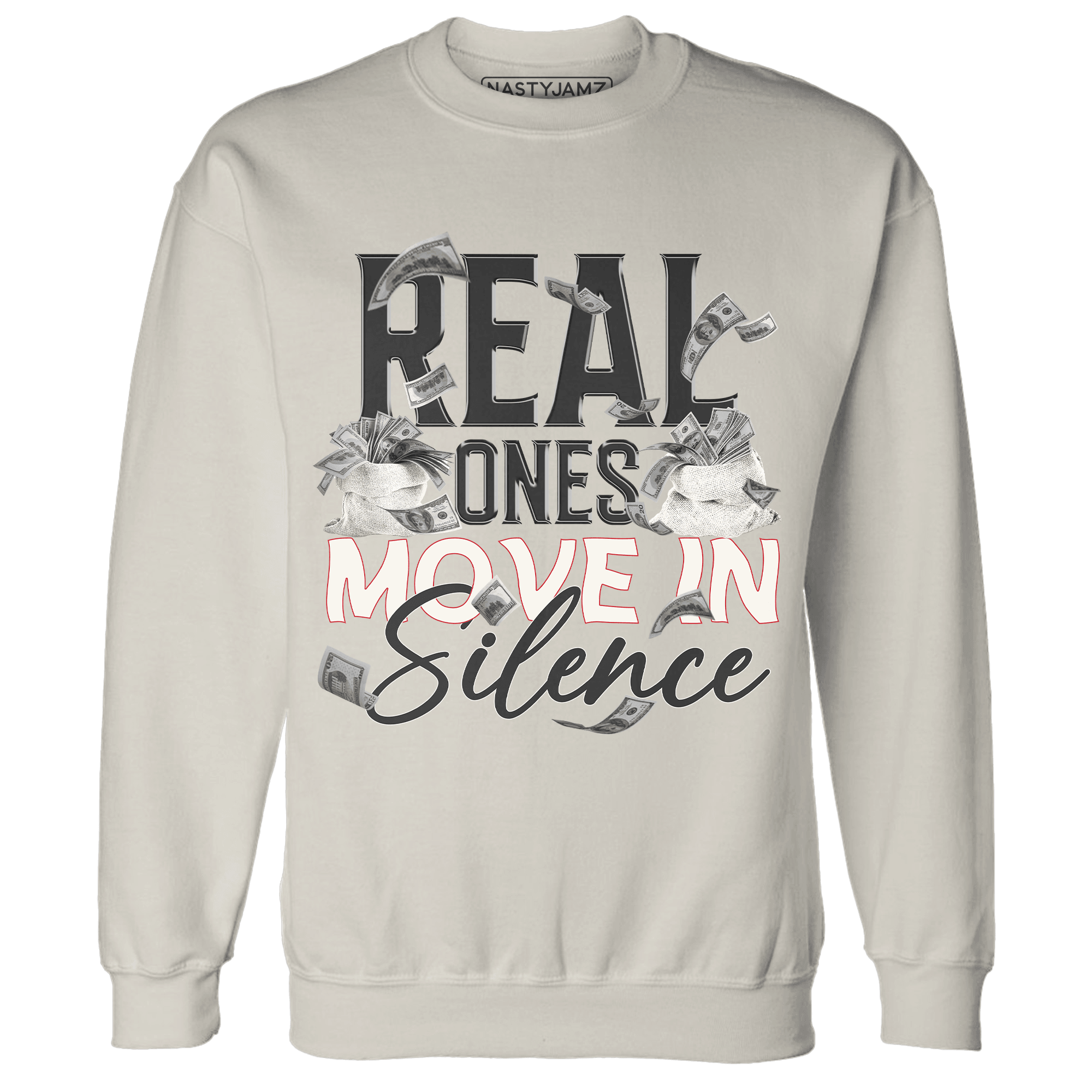 Jumman Jack University Red Sweatshirt Match Move In Silence Money - NastyJamz