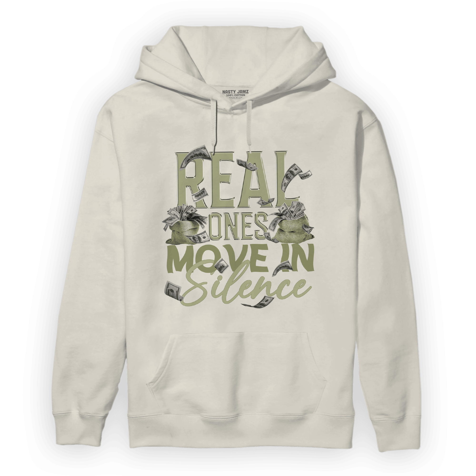 Yeezy Slide Resin Hoodie Match Move In Silence Money - NastyJamz