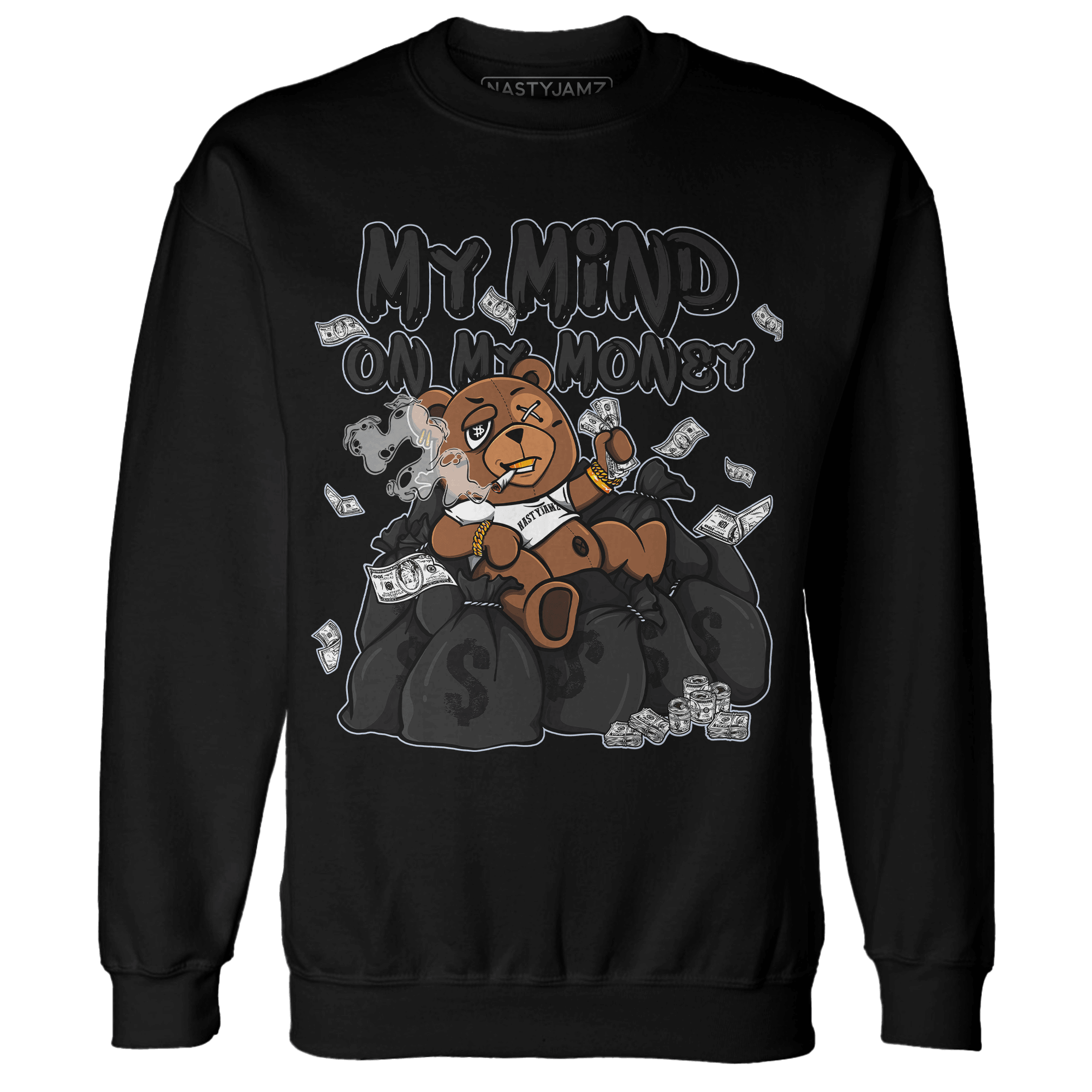 Low Space Jamz 11s Sweatshirt Match My Mind On My Money BER - NastyJamz
