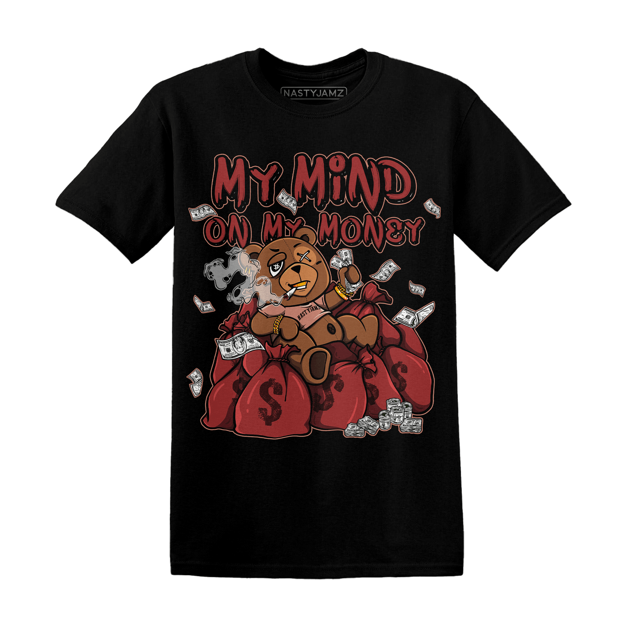 Dune Red 13s T Shirt Match My Mind On My Money BER - NastyJamz