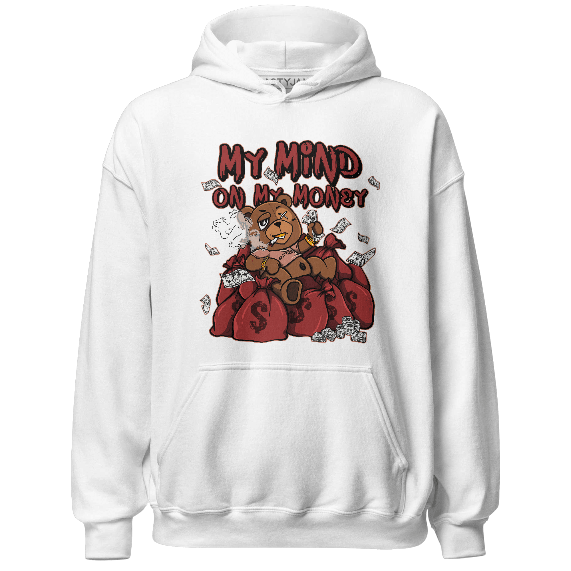 Dune Red 13s Hoodie Match My Mind On My Money BER - NastyJamz