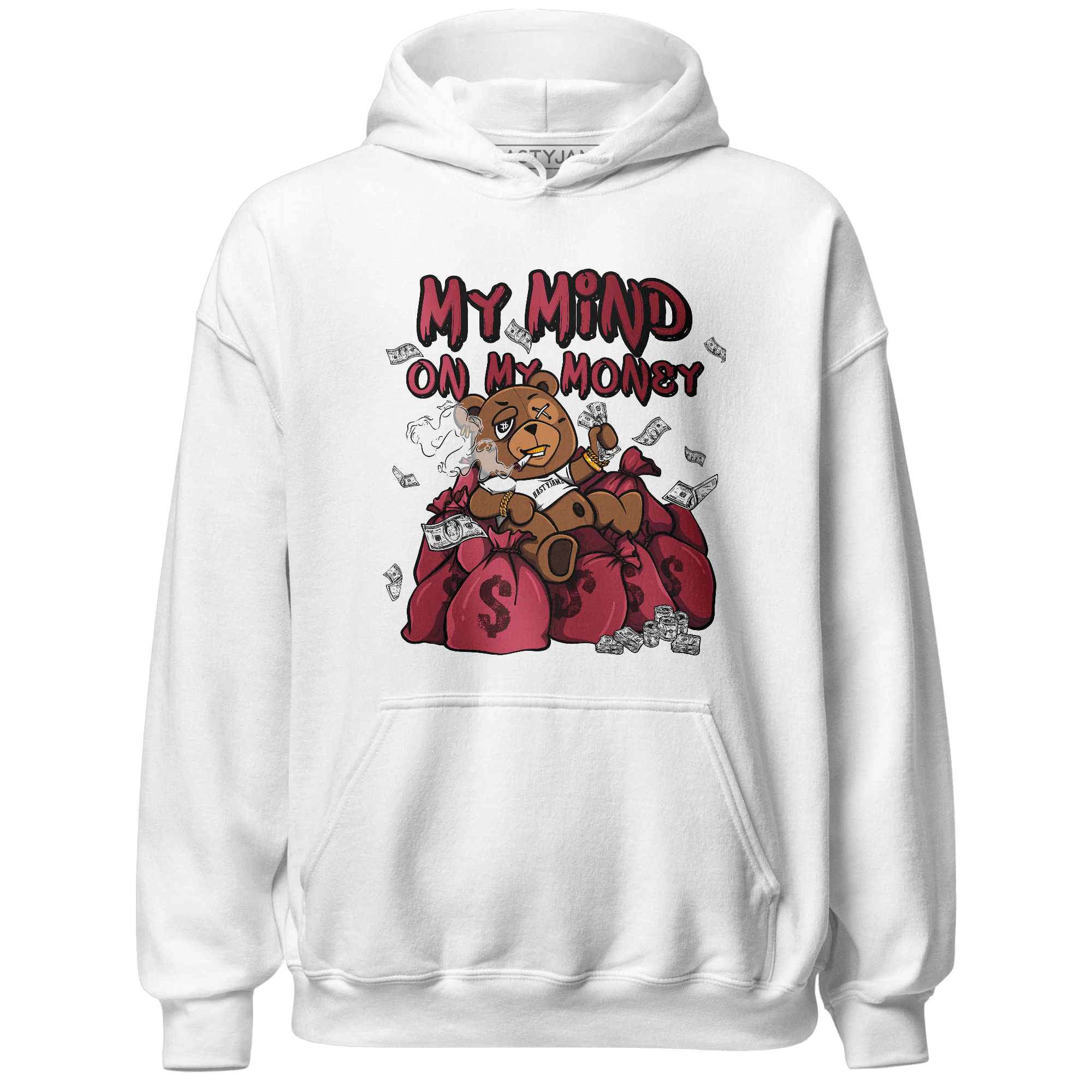 High 85 Metallic Burgundy 1s Hoodie Match My Mind On My Money BER - NastyJamz