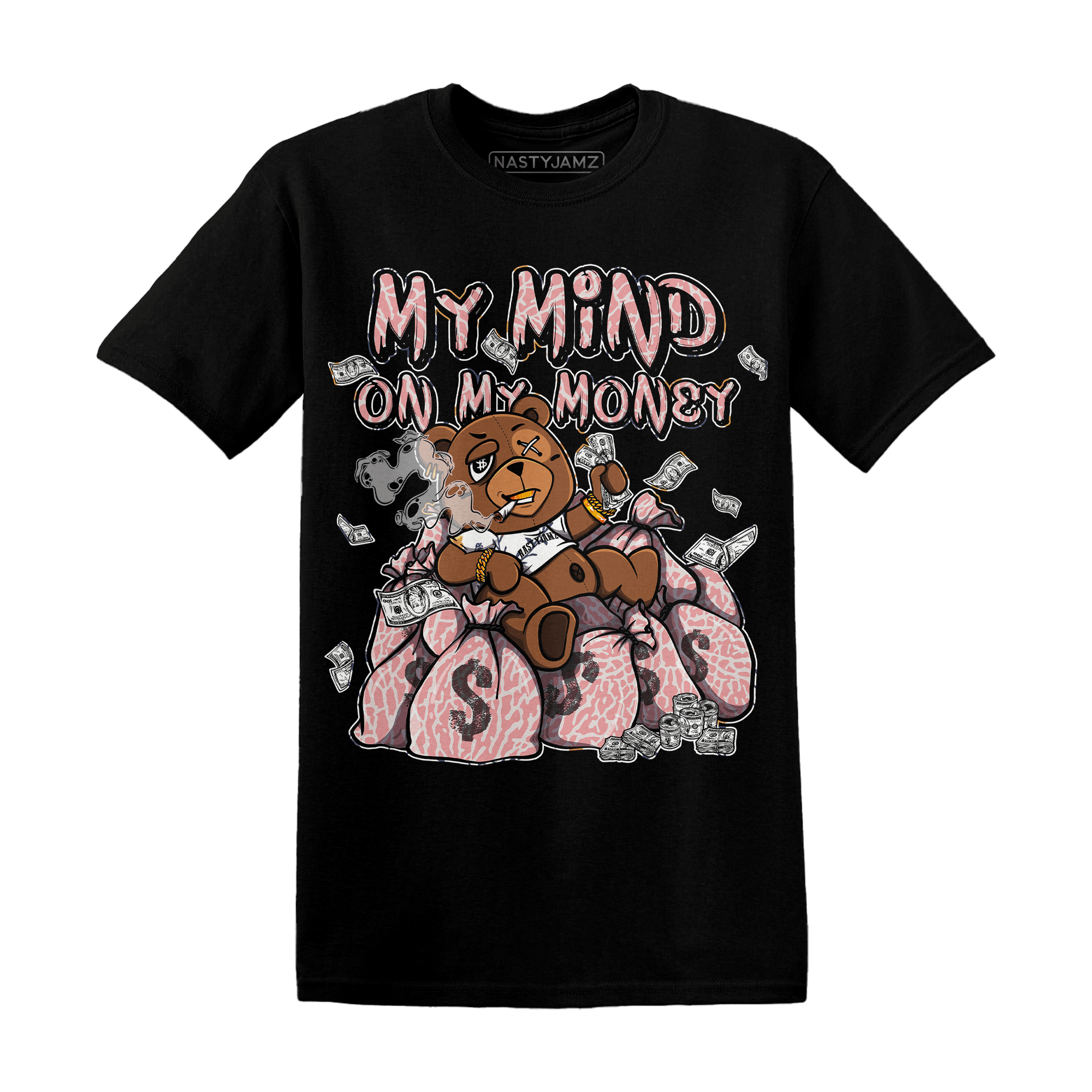 Red Stardust 3s T Shirt Match My Mind On My Money BER - NastyJamz