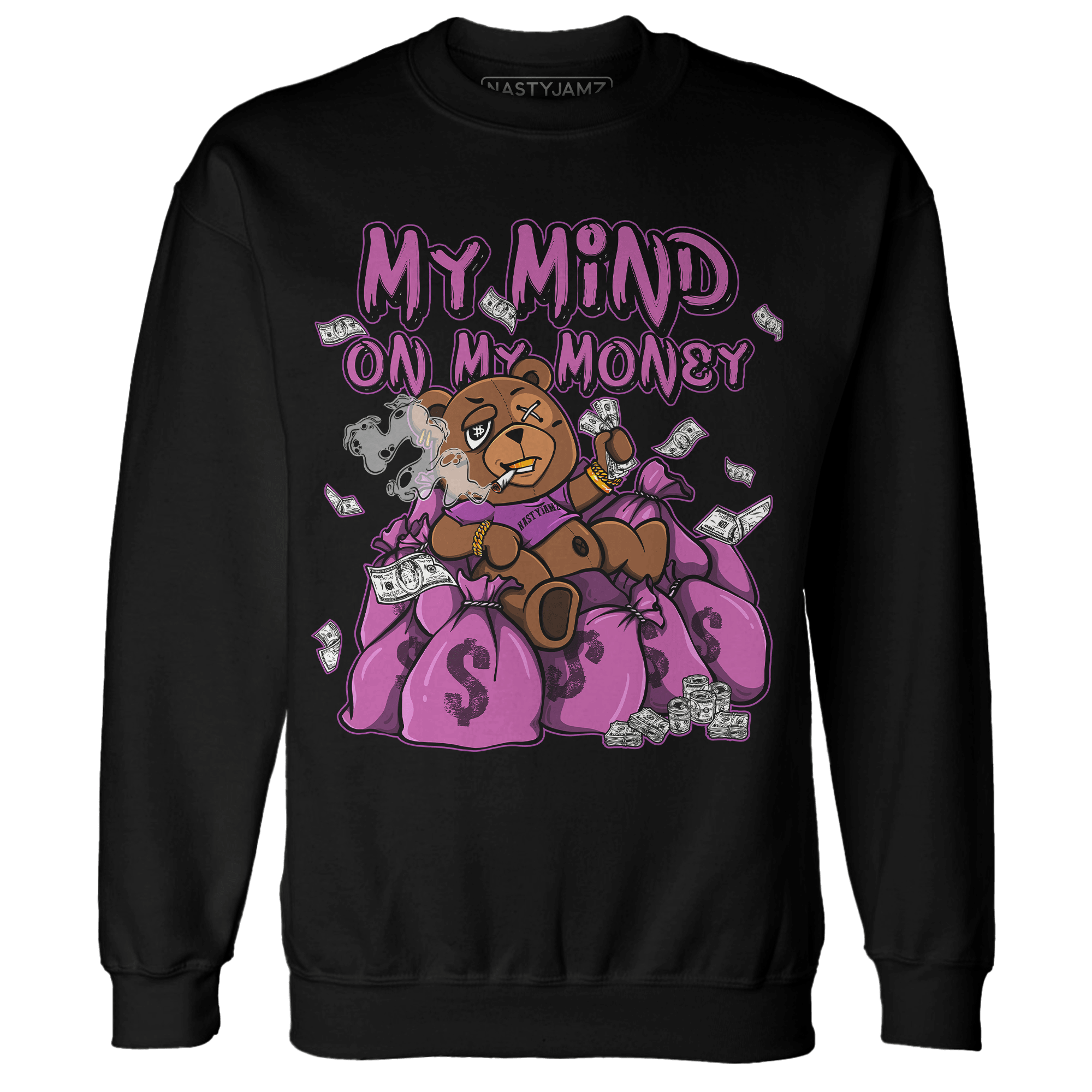 GS Hyper Violet 4s Sweatshirt Match My Mind On My Money BER - NastyJamz