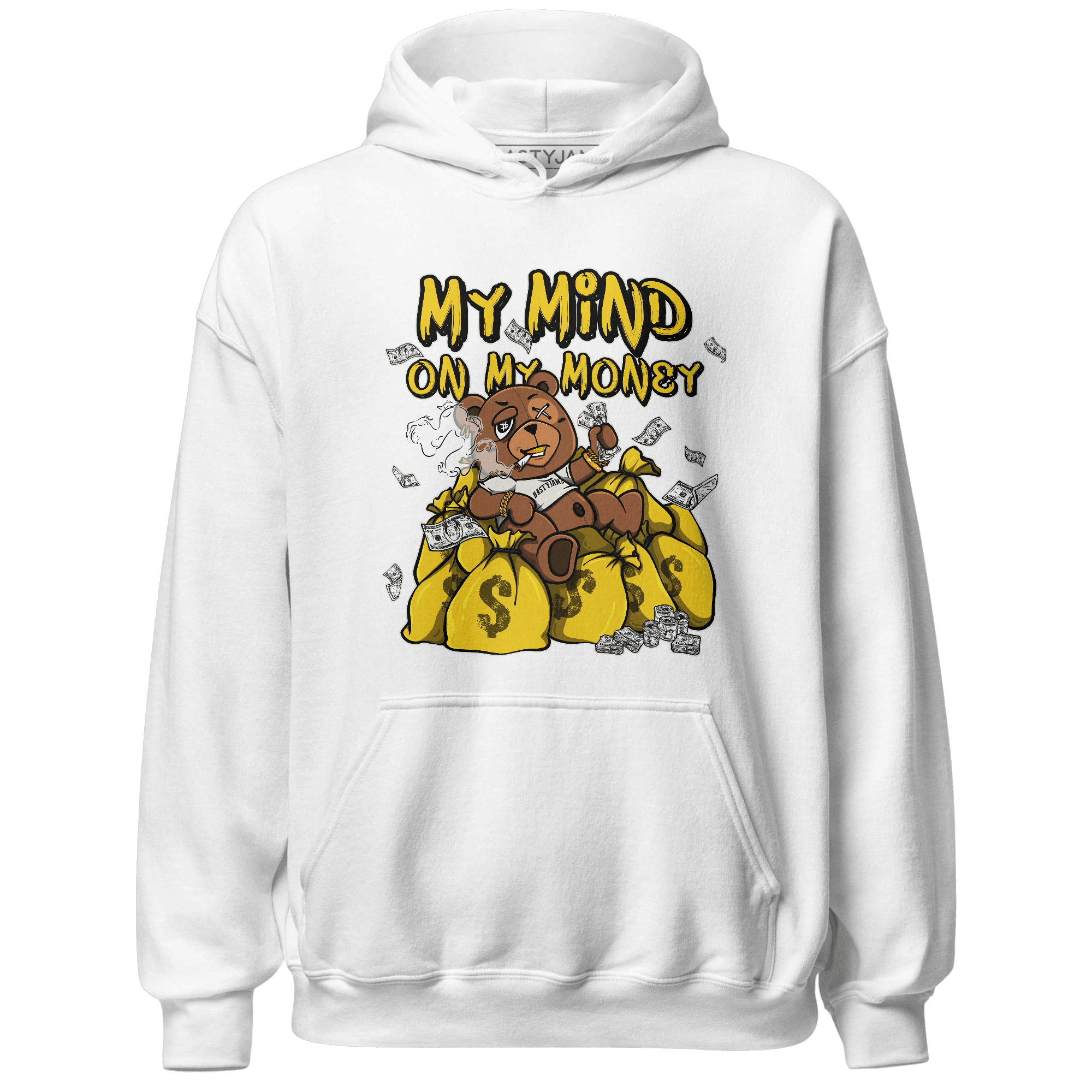 Vivid Sulfur 4s Hoodie Match My Mind On My Money BER - NastyJamz
