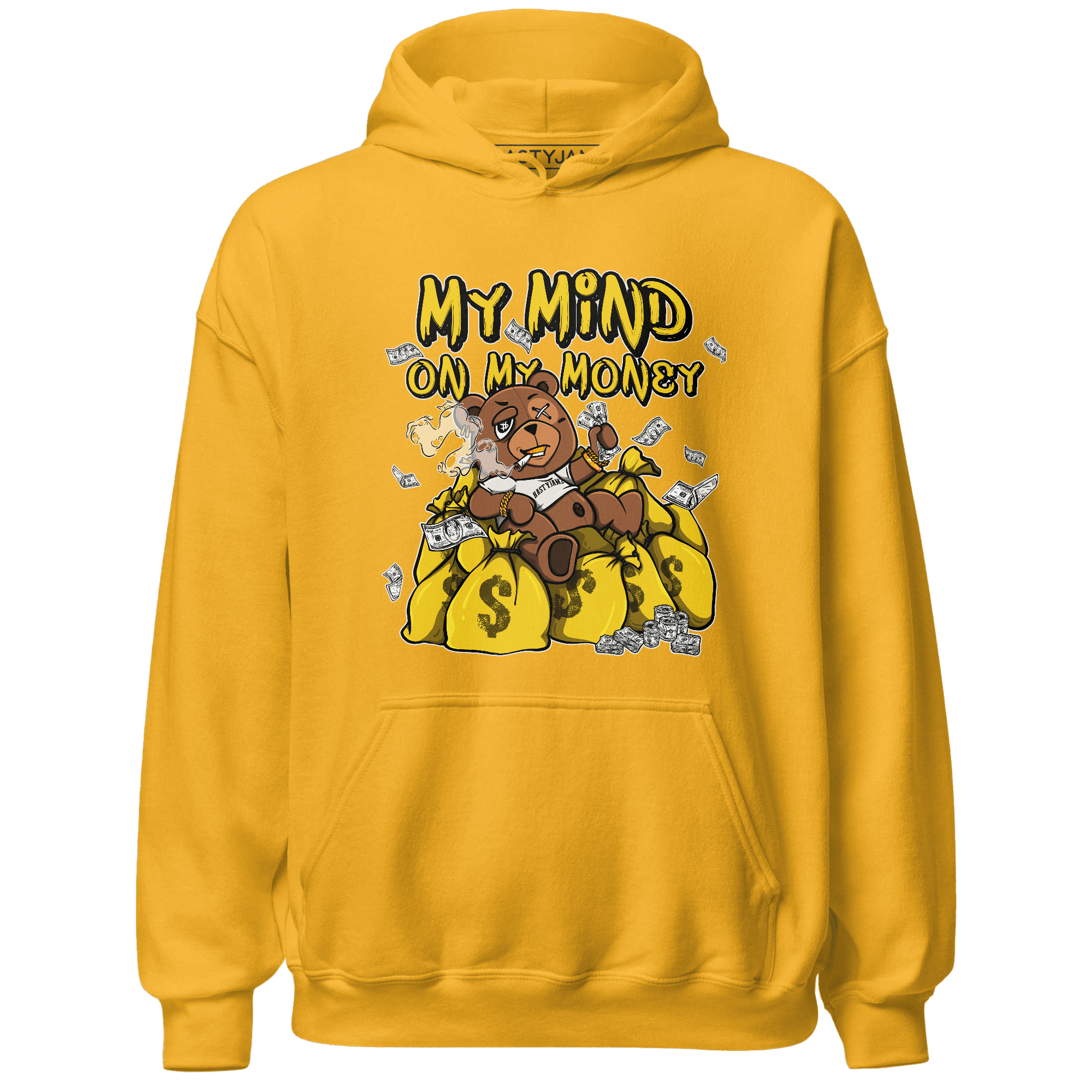 Vivid Sulfur 4s Hoodie Match My Mind On My Money BER - NastyJamz