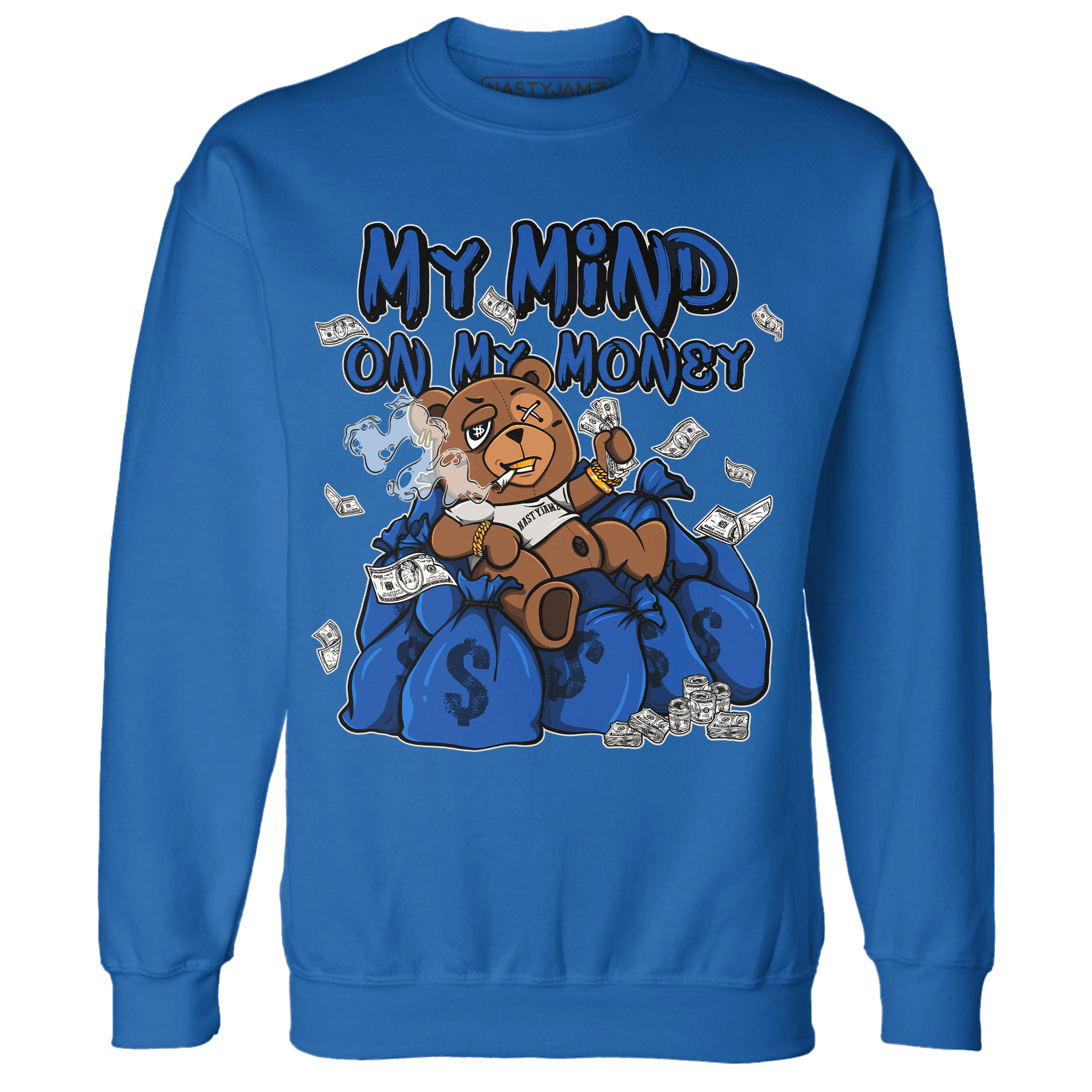 Air Max 1 86 Royal Sweatshirt Match My Mind On My Money BER - NastyJamz