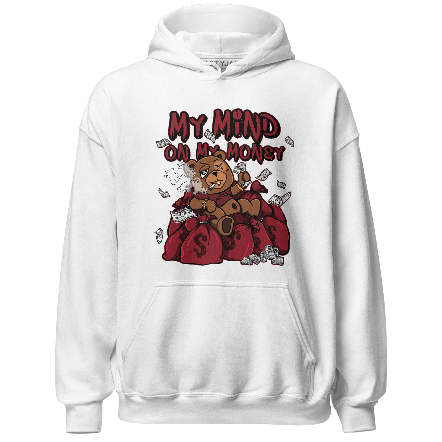 Cherry 12s Hoodie Match My Mind On My Money BER - NastyJamz