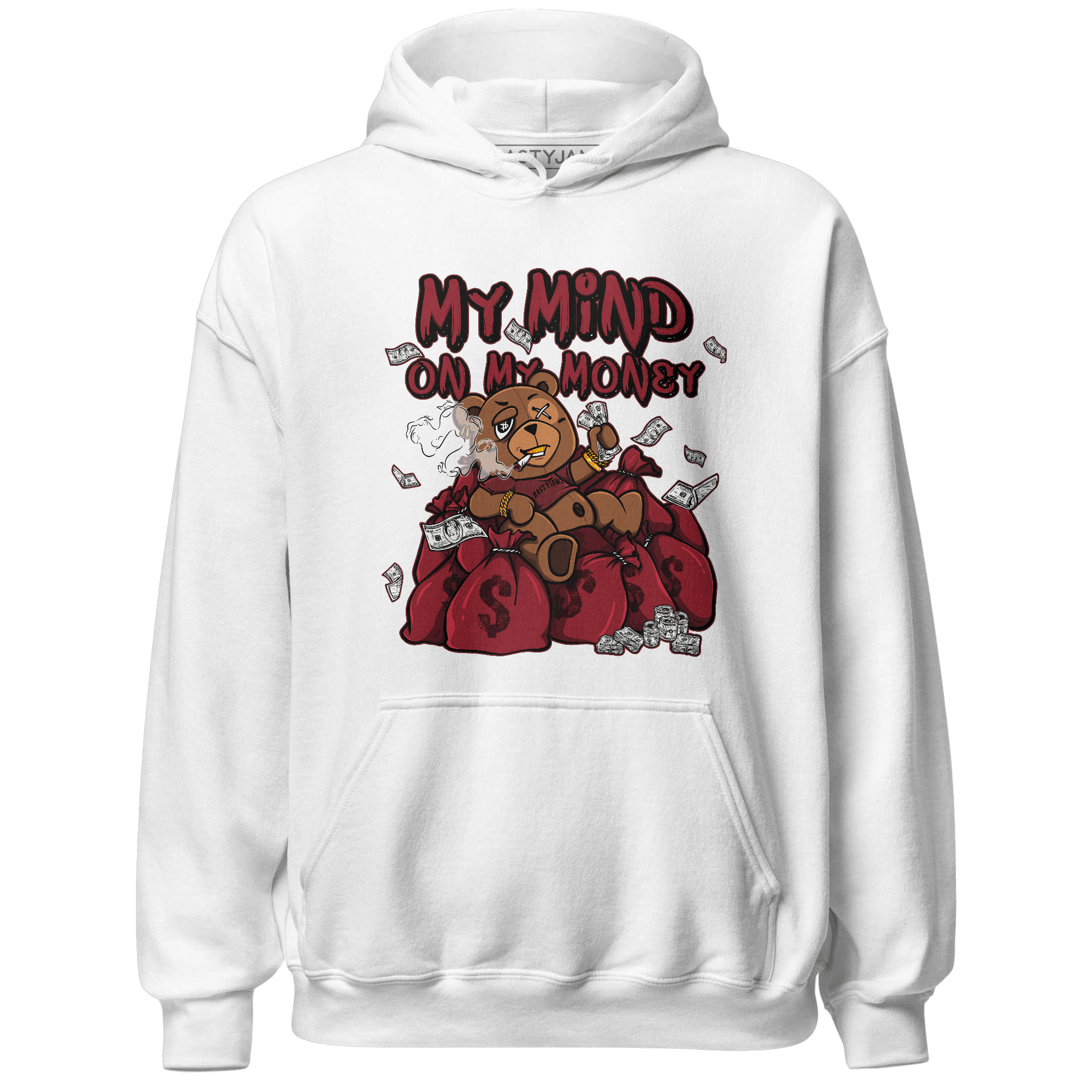 Cherry 12s Hoodie Match My Mind On My Money BER - NastyJamz