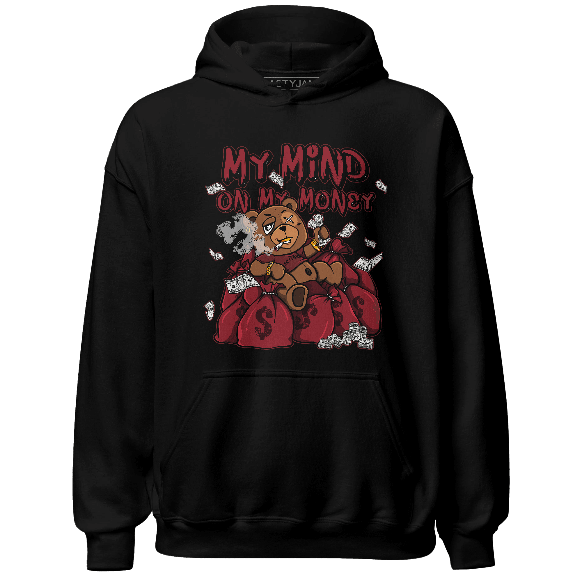 Cherry 12s Hoodie Match My Mind On My Money BER - NastyJamz