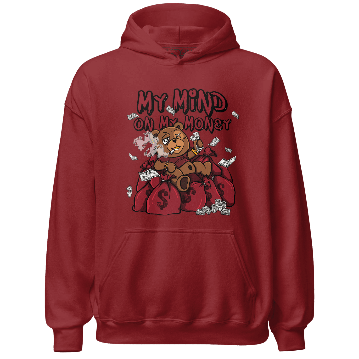 Cherry 12s Hoodie Match My Mind On My Money BER - NastyJamz