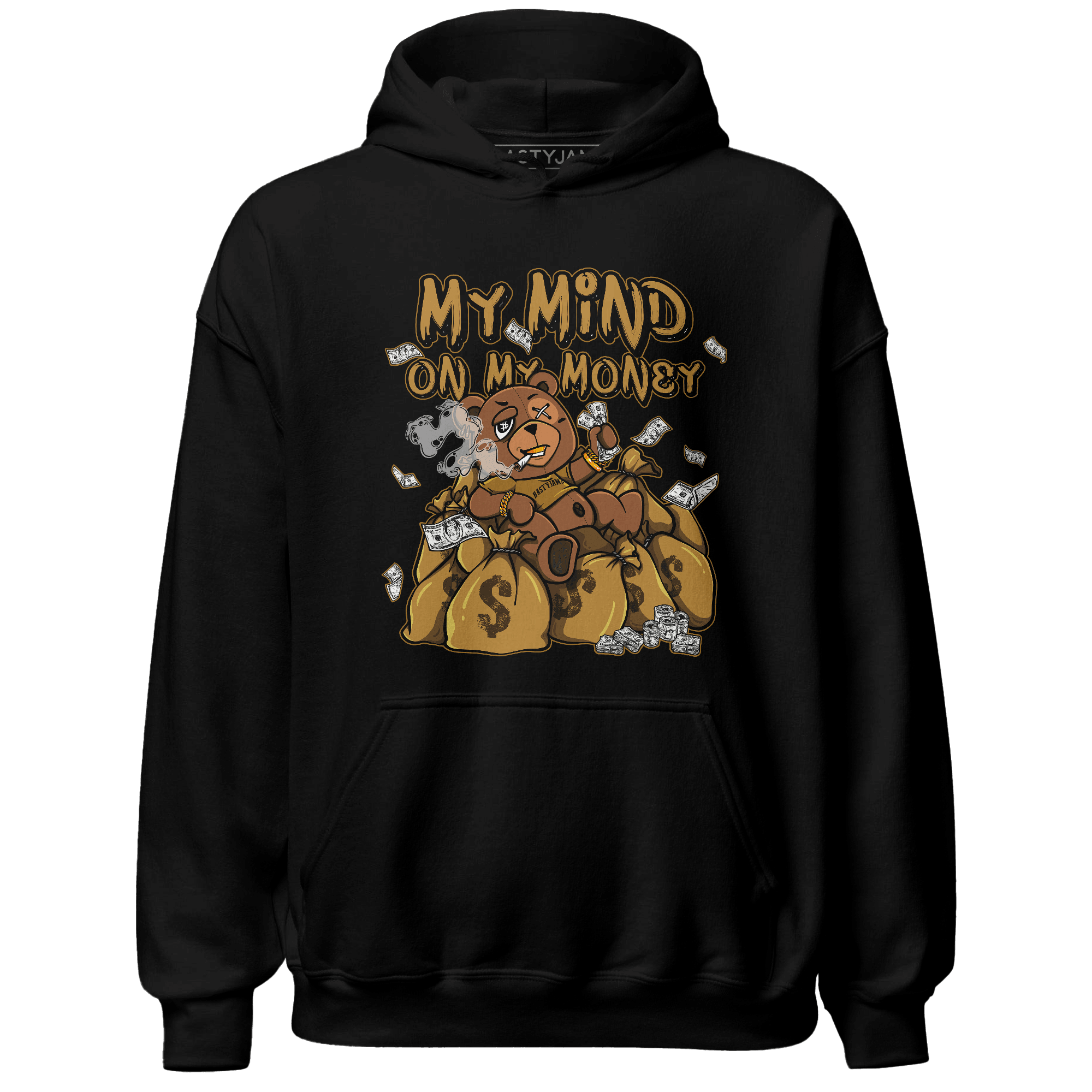 Wheat 13s Hoodie Match My Mind On My Money BER - NastyJamz
