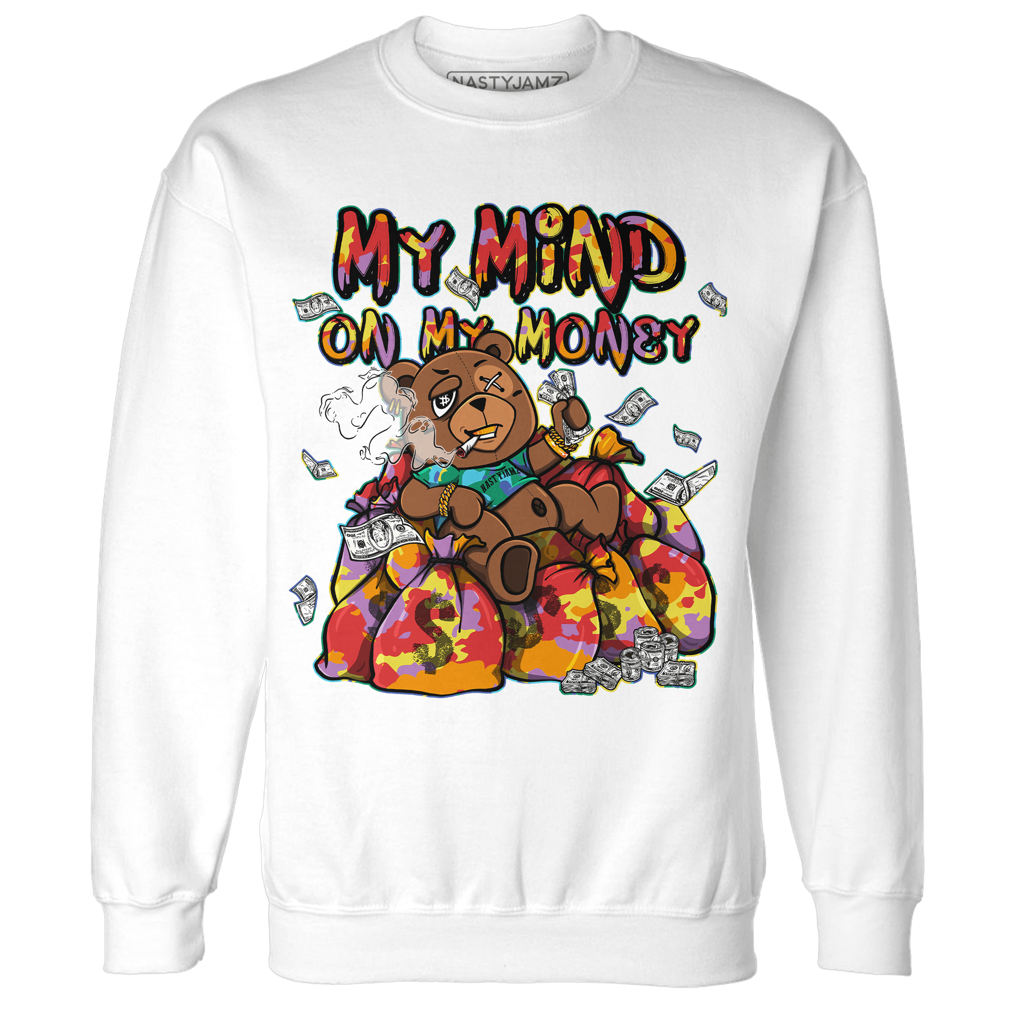 Mid GS Six Championships 1s Sweatshirt Match My Mind On My Money BER - NastyJamz