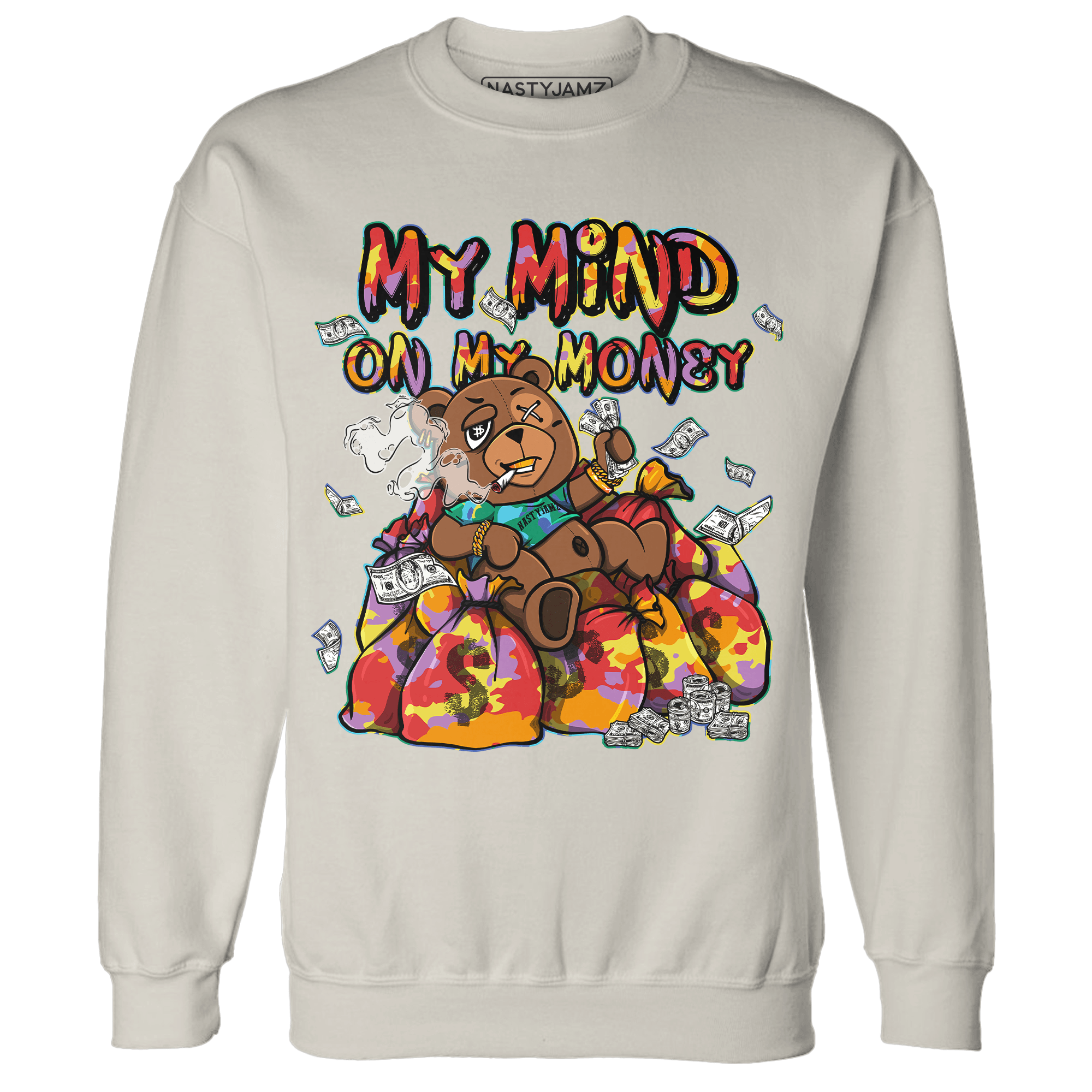 Mid GS Six Championships 1s Sweatshirt Match My Mind On My Money BER - NastyJamz