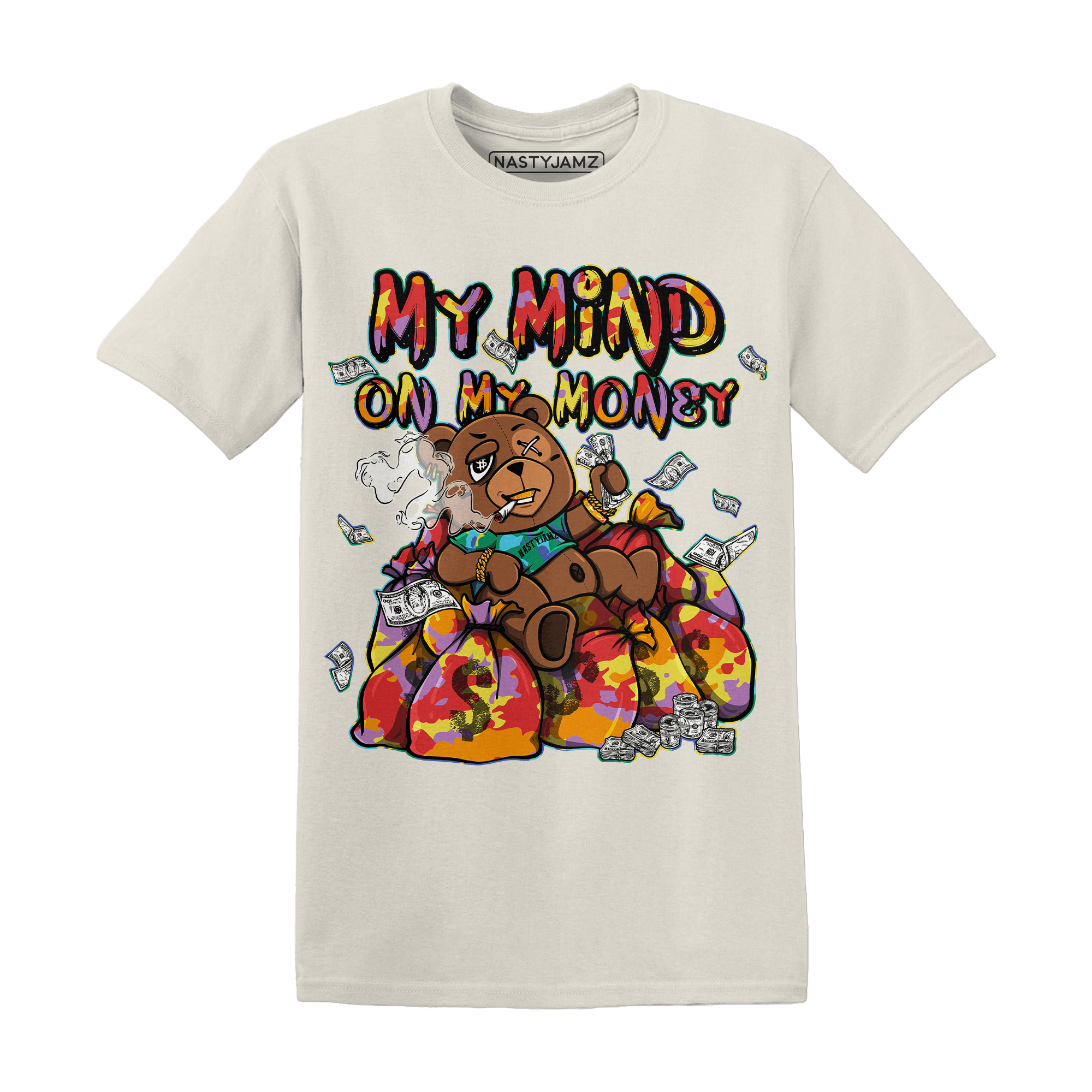 Mid GS Six Championships 1s T Shirt Match My Mind On My Money BER - NastyJamz
