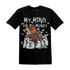 Retro High OG Black White 1s T Shirt Match My Mind On My Money BER - NastyJamz