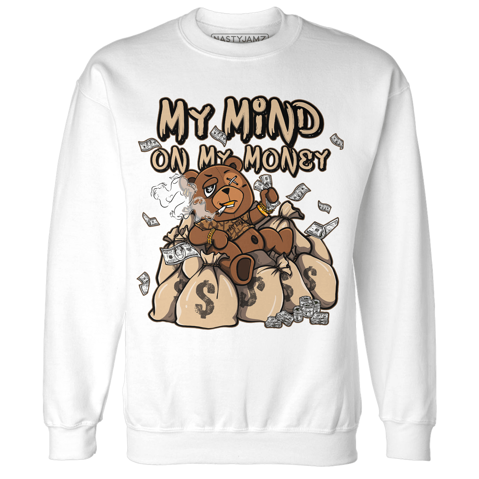 Palomino 3s Sweatshirt Match My Mind On My Money BER - NastyJamz