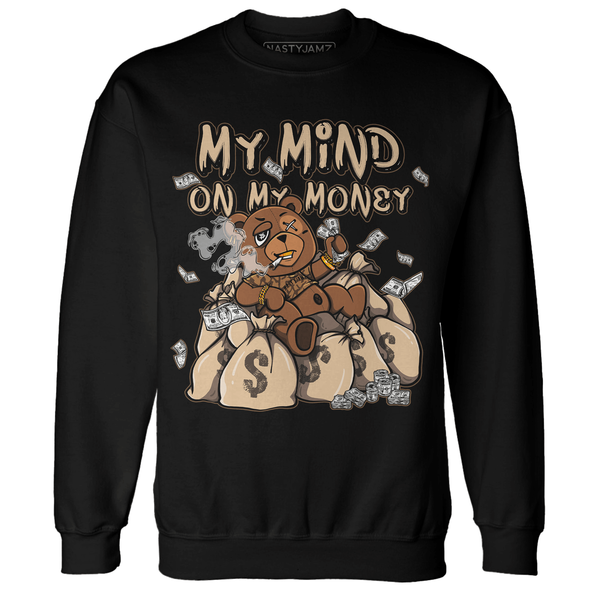 Palomino 3s Sweatshirt Match My Mind On My Money BER - NastyJamz