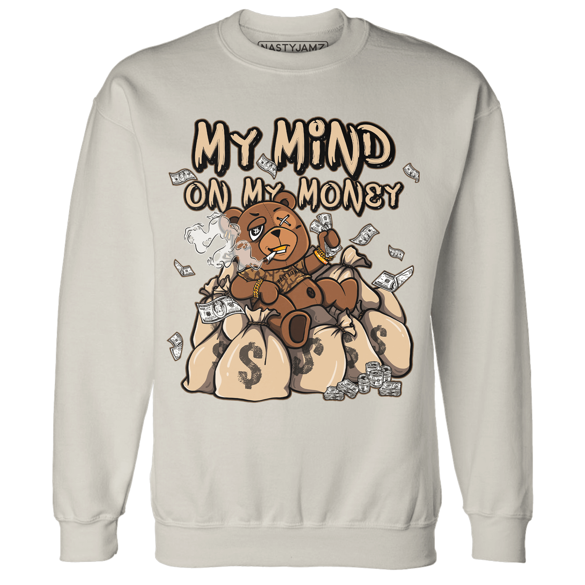 Palomino 3s Sweatshirt Match My Mind On My Money BER - NastyJamz