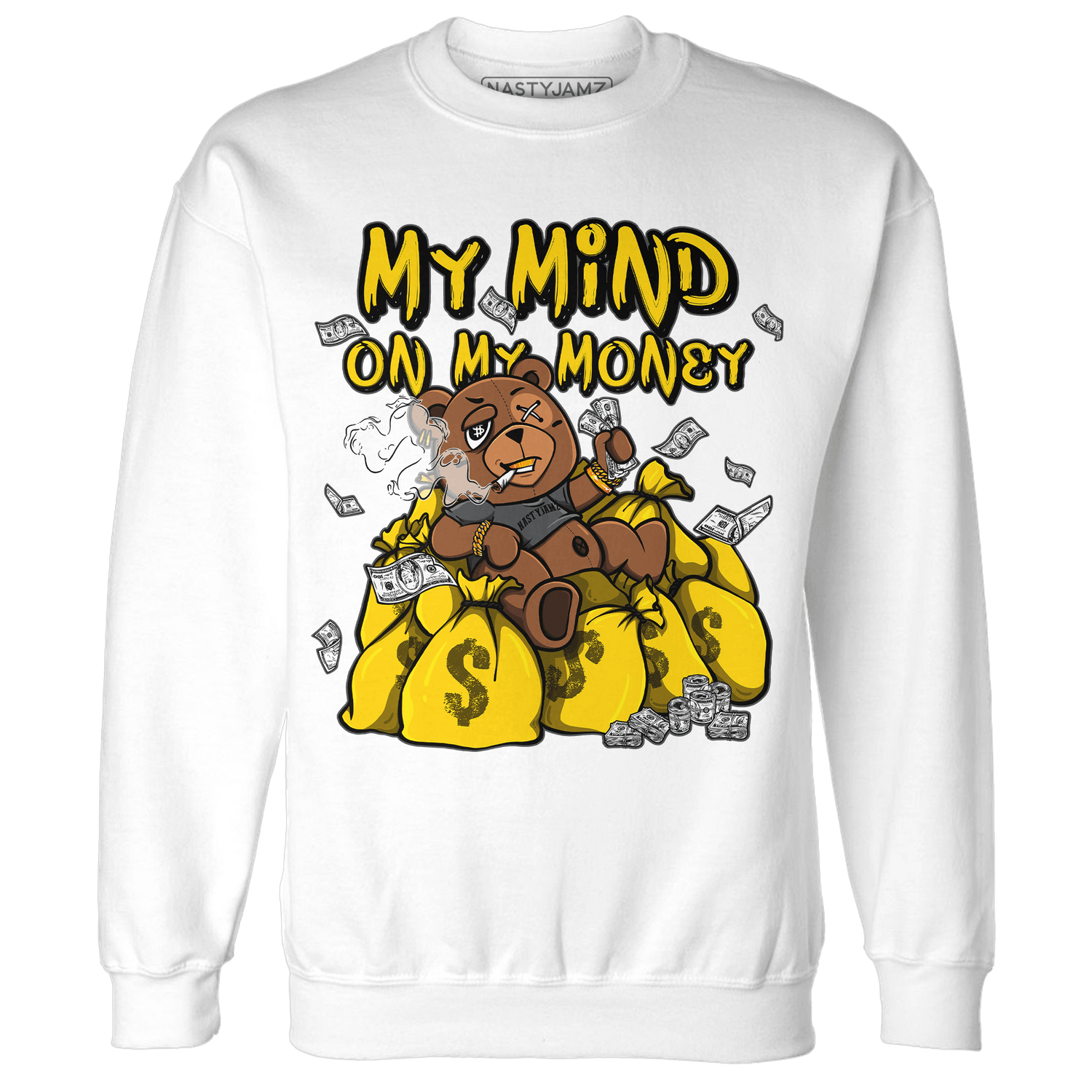 Thunder 4s Sweatshirt Match My Mind On My Money BER - NastyJamz