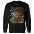 Olive 5s Sweatshirt Match My Mind On My Money BER - NastyJamz