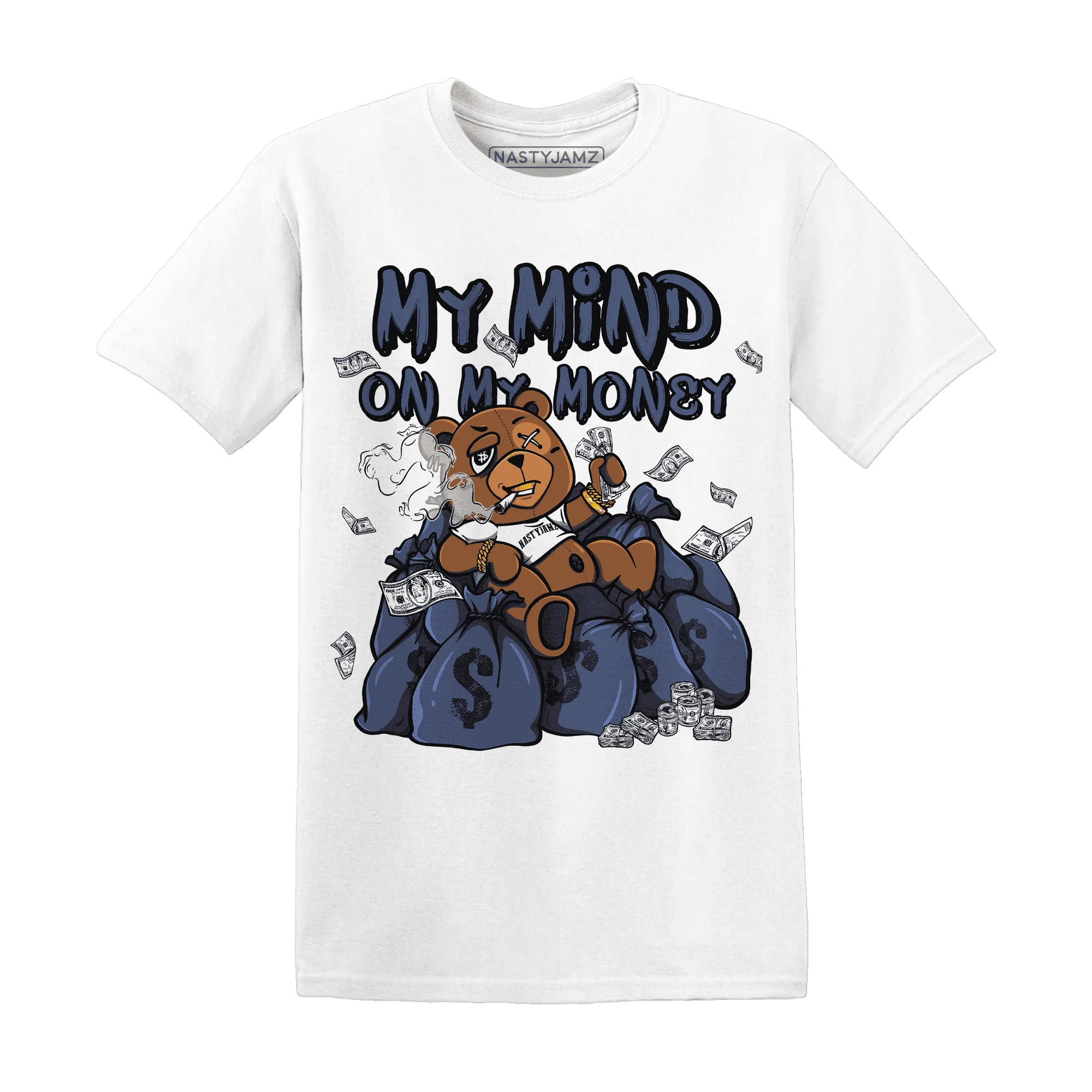 Low-Diffused-Blue-11s-T-Shirt-Match-My-Money-On-My-Mind-BER
