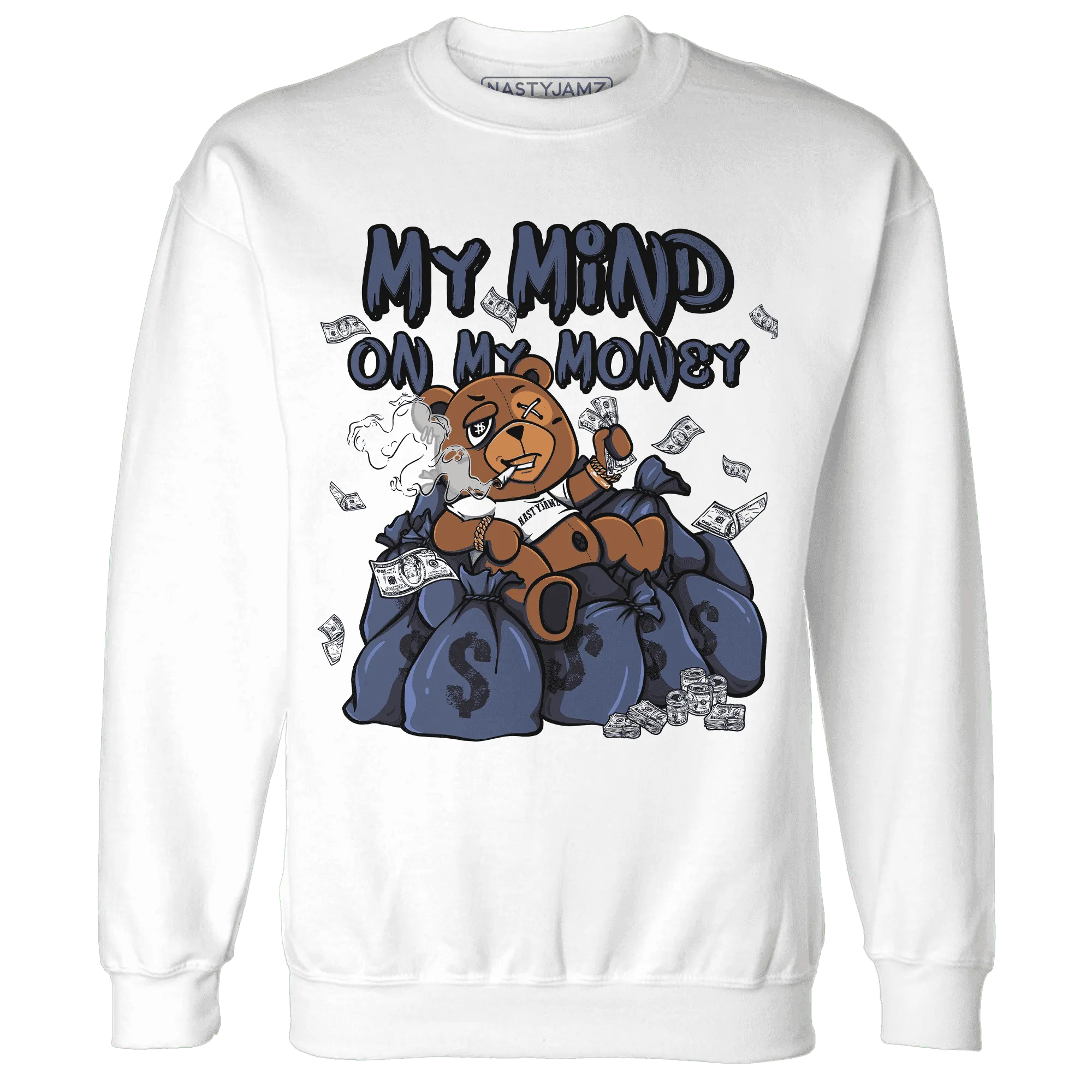 Low-Diffused-Blue-11s-Sweatshirt-Match-My-Money-On-My-Mind-BER