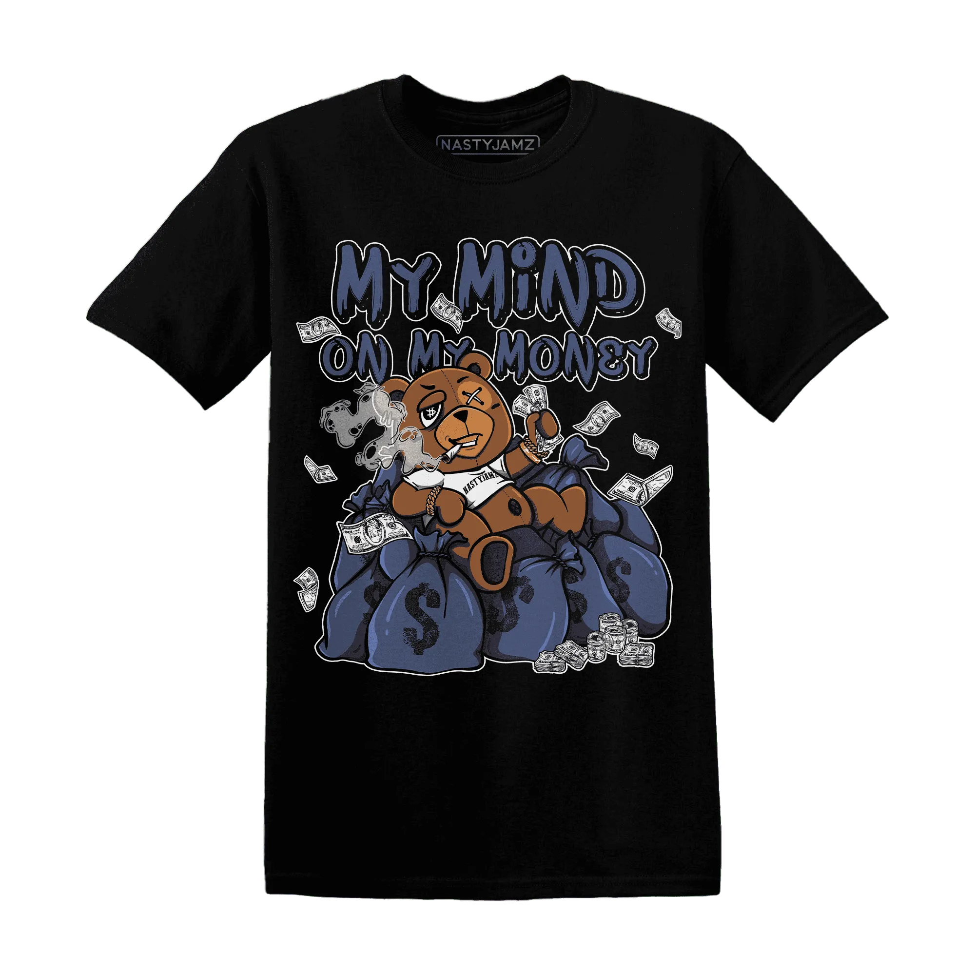 Low-Diffused-Blue-11s-T-Shirt-Match-My-Money-On-My-Mind-BER
