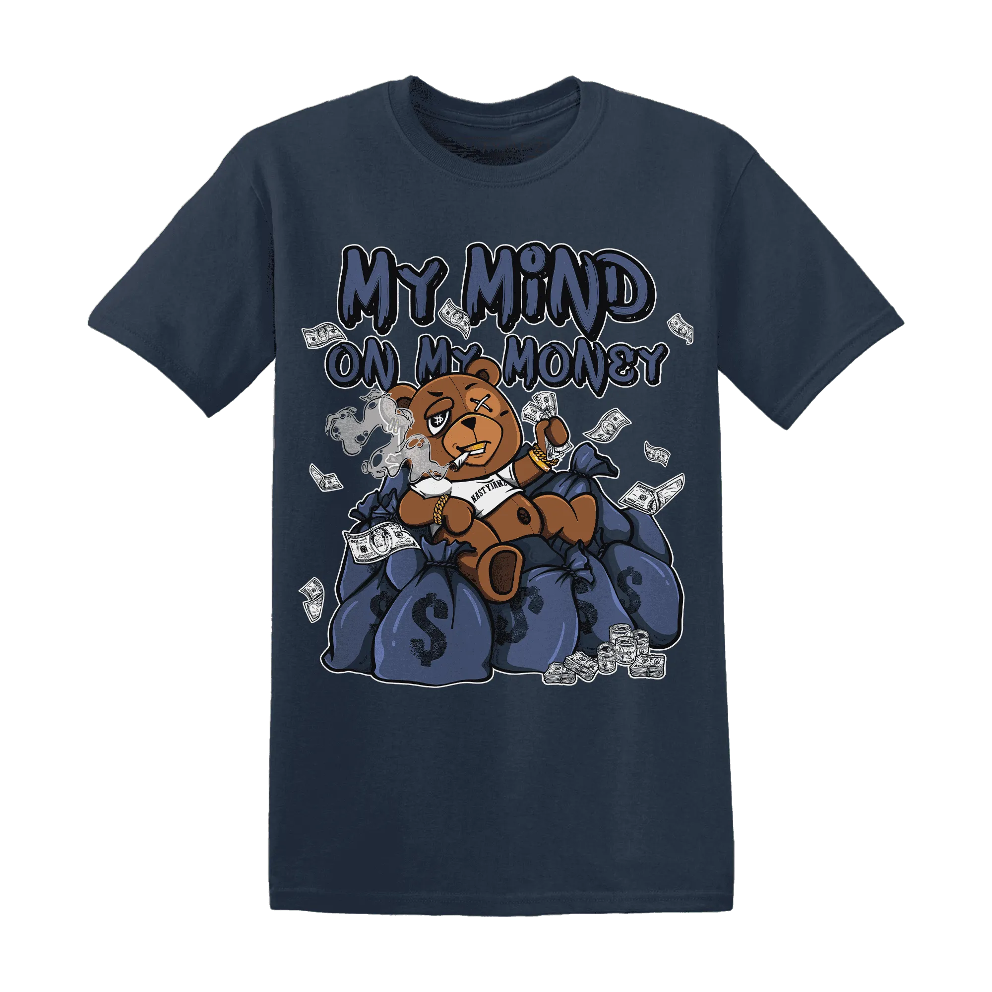Low-Diffused-Blue-11s-T-Shirt-Match-My-Money-On-My-Mind-BER