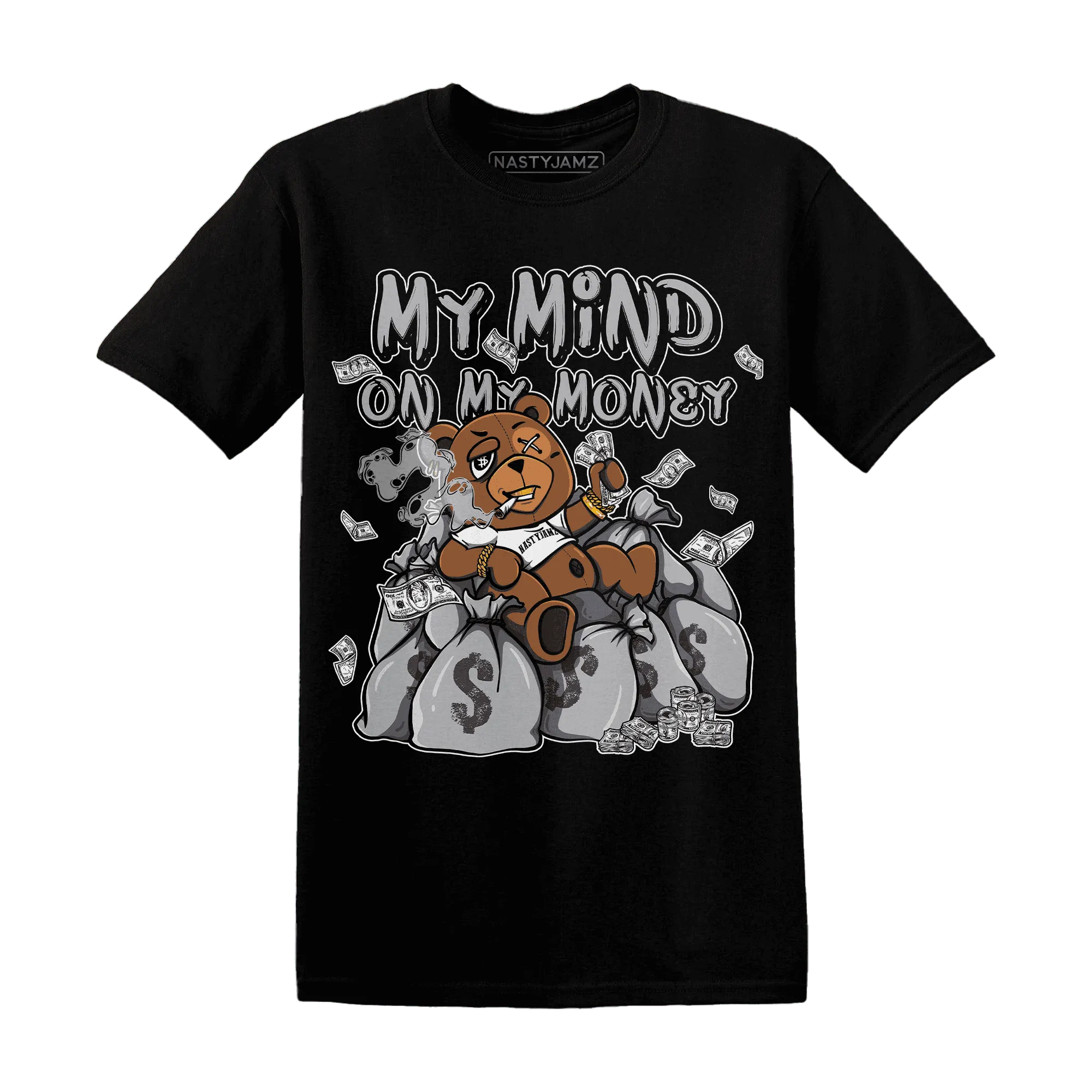 Wolf-Grey-1s-T-Shirt-Match-My-Money-On-My-Mind-BER