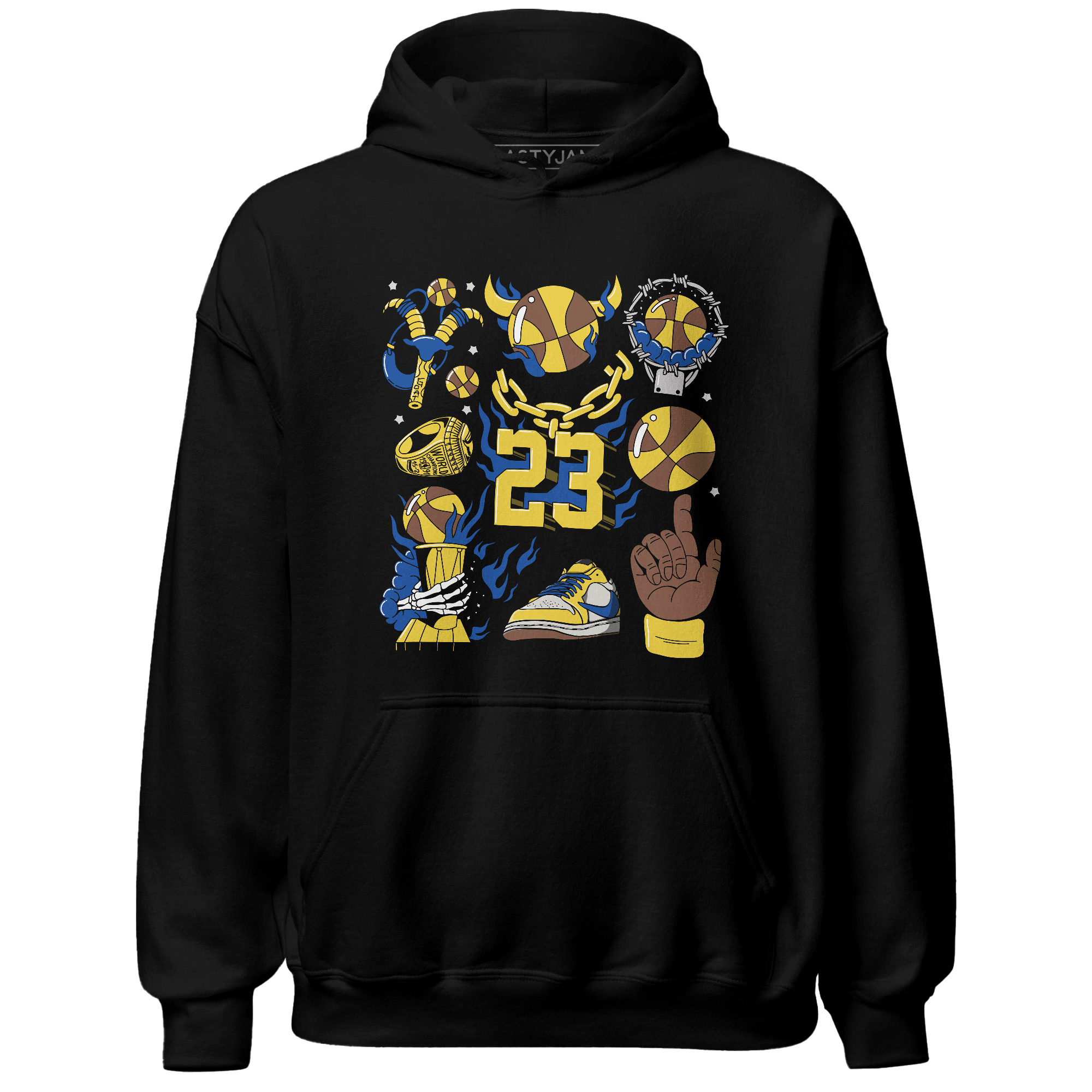 Low OG Canary TVSC 1s Hoodie Match Neclaces Number 23 - NastyJamz
