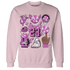GS Hyper Violet 4s Sweatshirt Match Neclaces Number 23 - NastyJamz