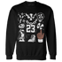 Reverse Oreo 6s Sweatshirt Match Neclaces Number 23 - NastyJamz