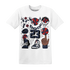 White-Navy-6s-T-Shirt-Match-Neclaces-Number-23