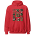 AM-90-Dark-Sage-Solar-Red-Hoodie-Match-Neclaces-Number-23