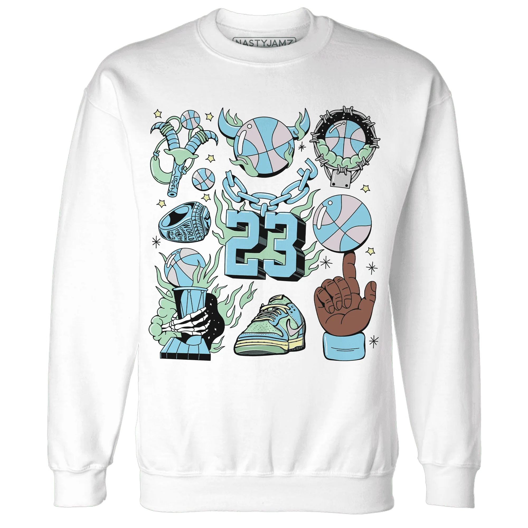 Dunk-Verdy-Visty-NastyJamz-Sweatshirt-Match-Neclaces-Number-23