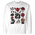 Jumman Jack University Red Sweatshirt Match Neclaces Number 23 - NastyJamz