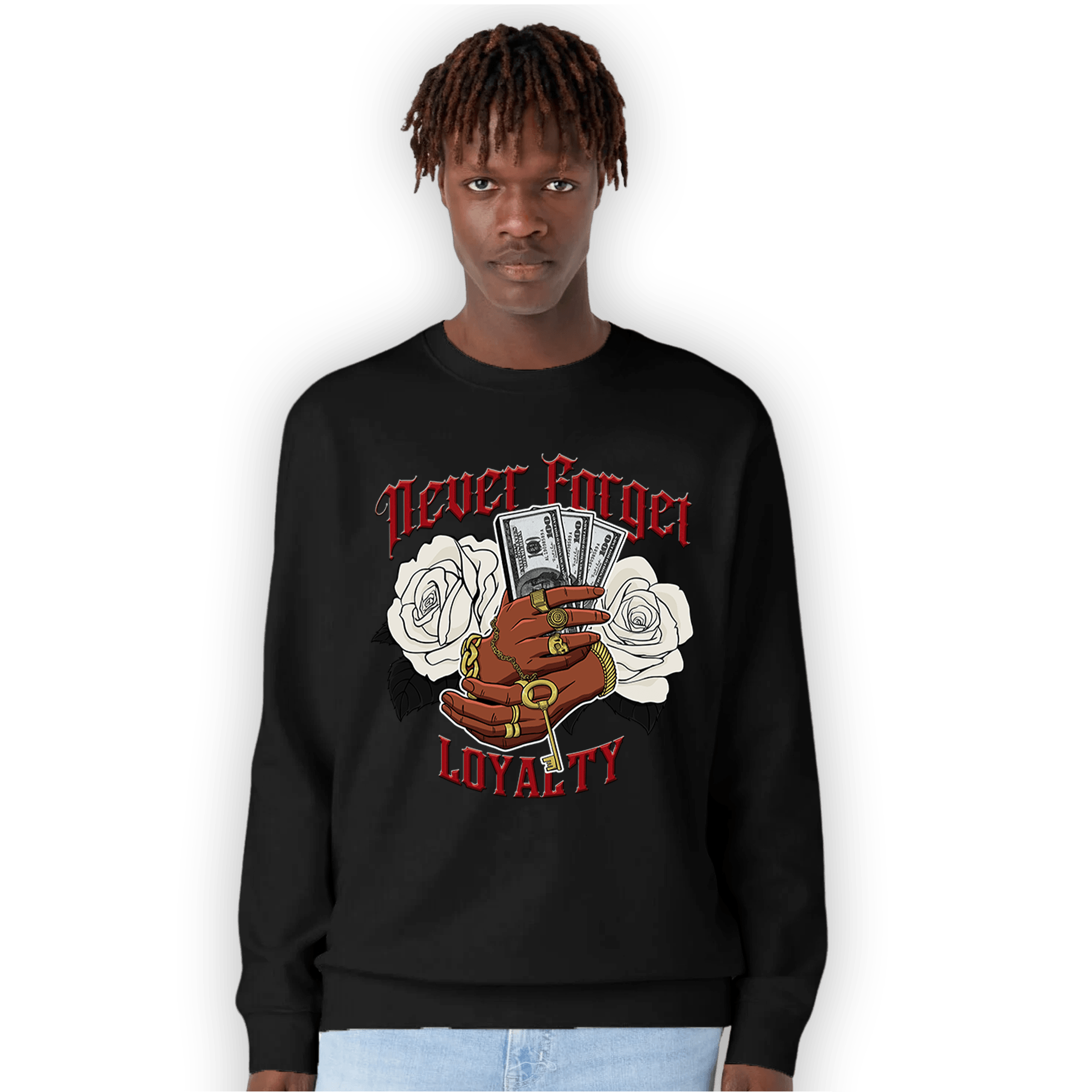 Low OG Trophy Room 1s Sweatshirt Match Never Forget Loyalty - NastyJamz