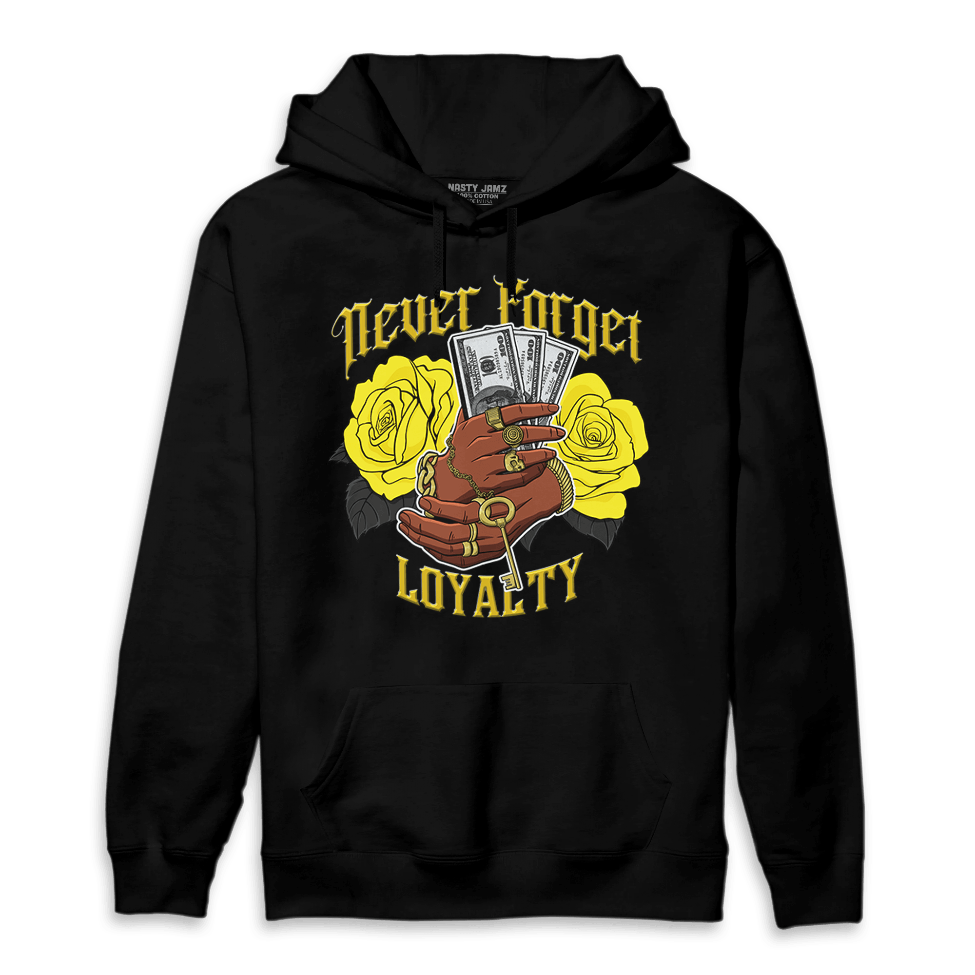 Vivid Sulfur 4s Hoodie Match Never Forget Loyalty - NastyJamz