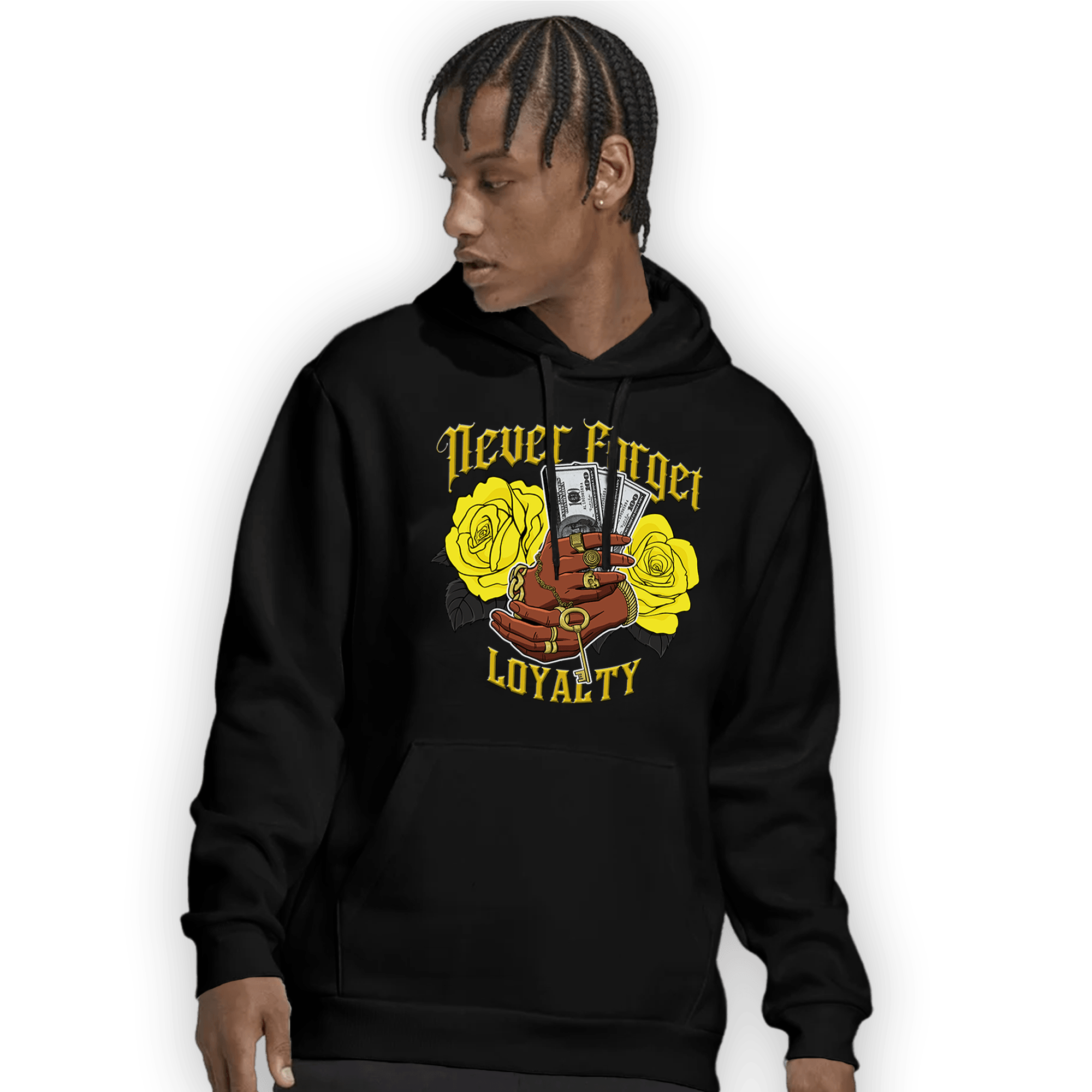 Vivid Sulfur 4s Hoodie Match Never Forget Loyalty - NastyJamz