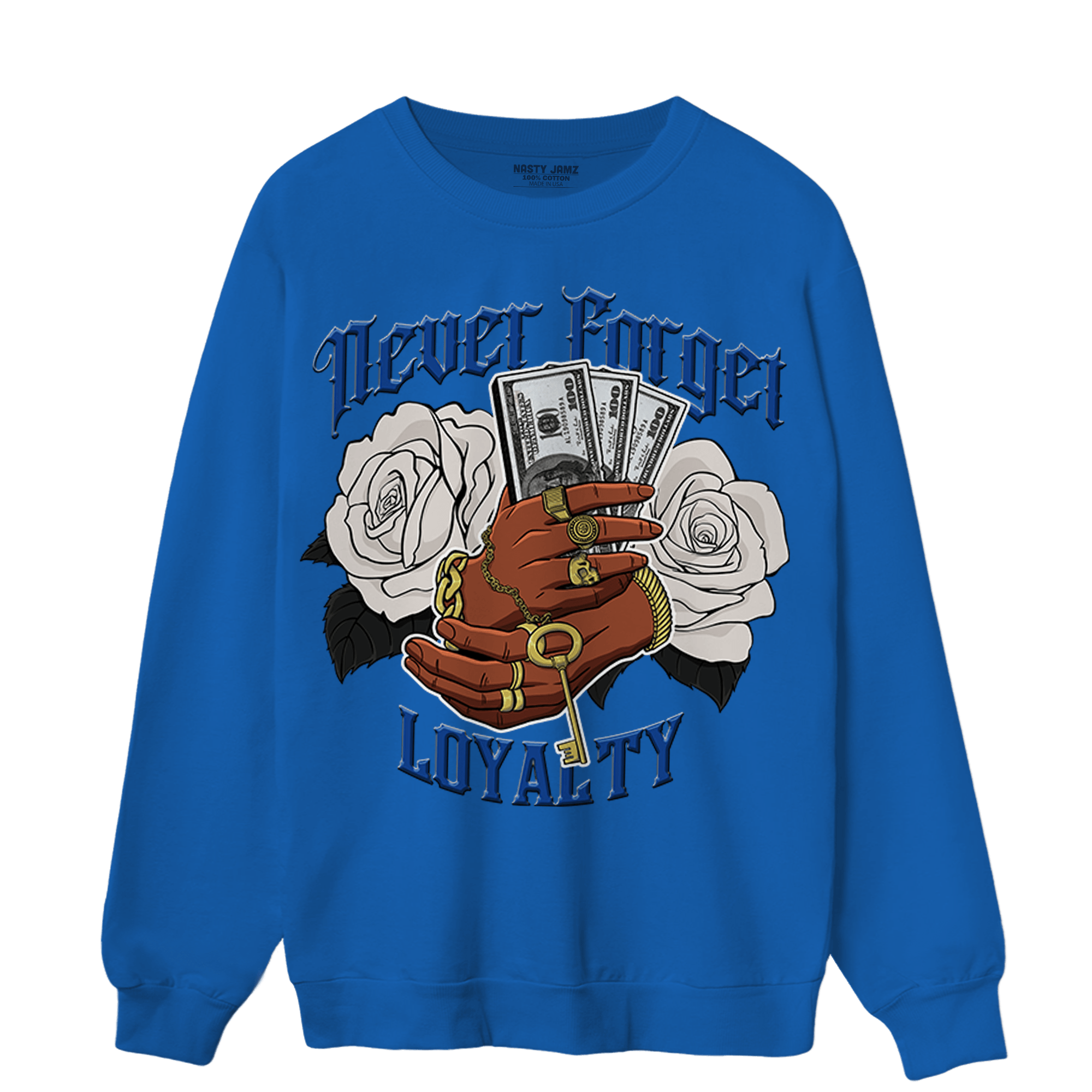 Air Max 1 86 Royal Sweatshirt Match Never Forget Loyalty - NastyJamz