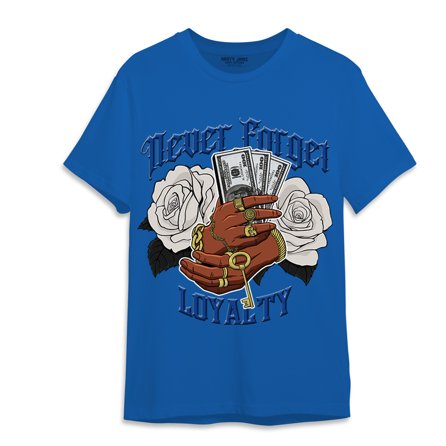 Air Max 1 86 Royal T Shirt Match Never Forget Loyalty - NastyJamz