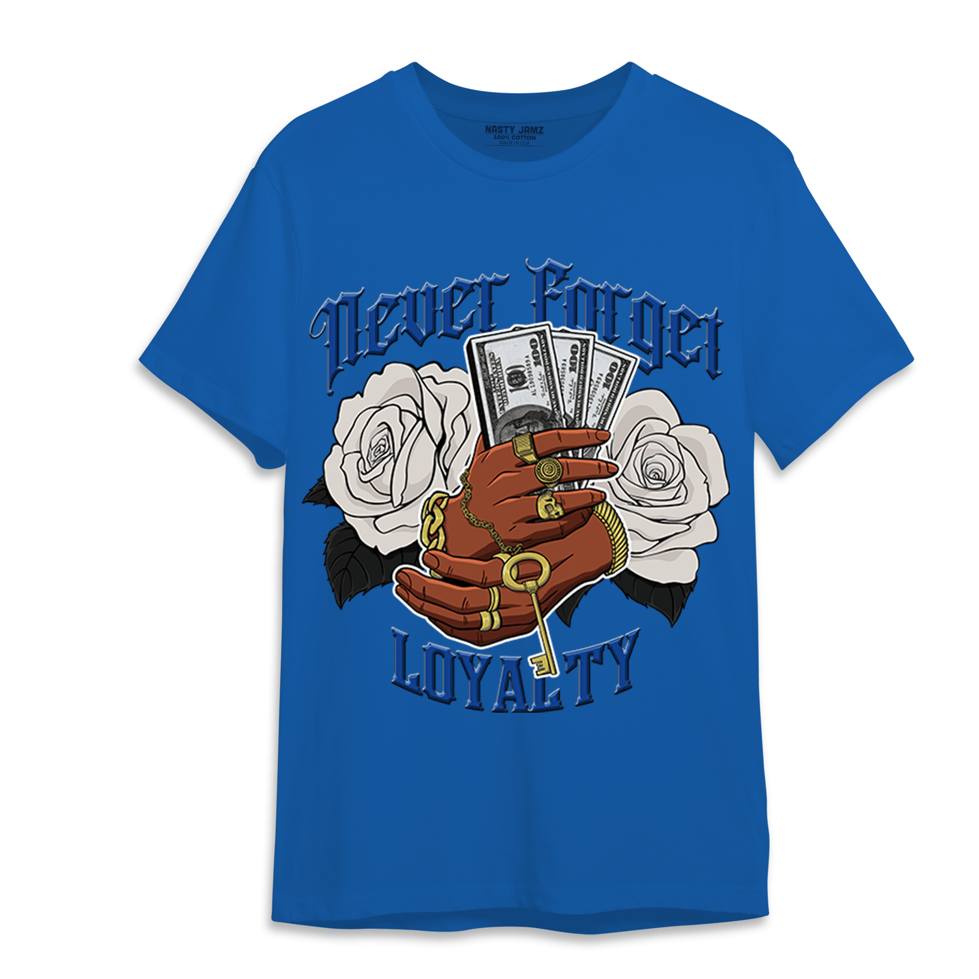 Air Max 1 86 Royal T Shirt Match Never Forget Loyalty - NastyJamz