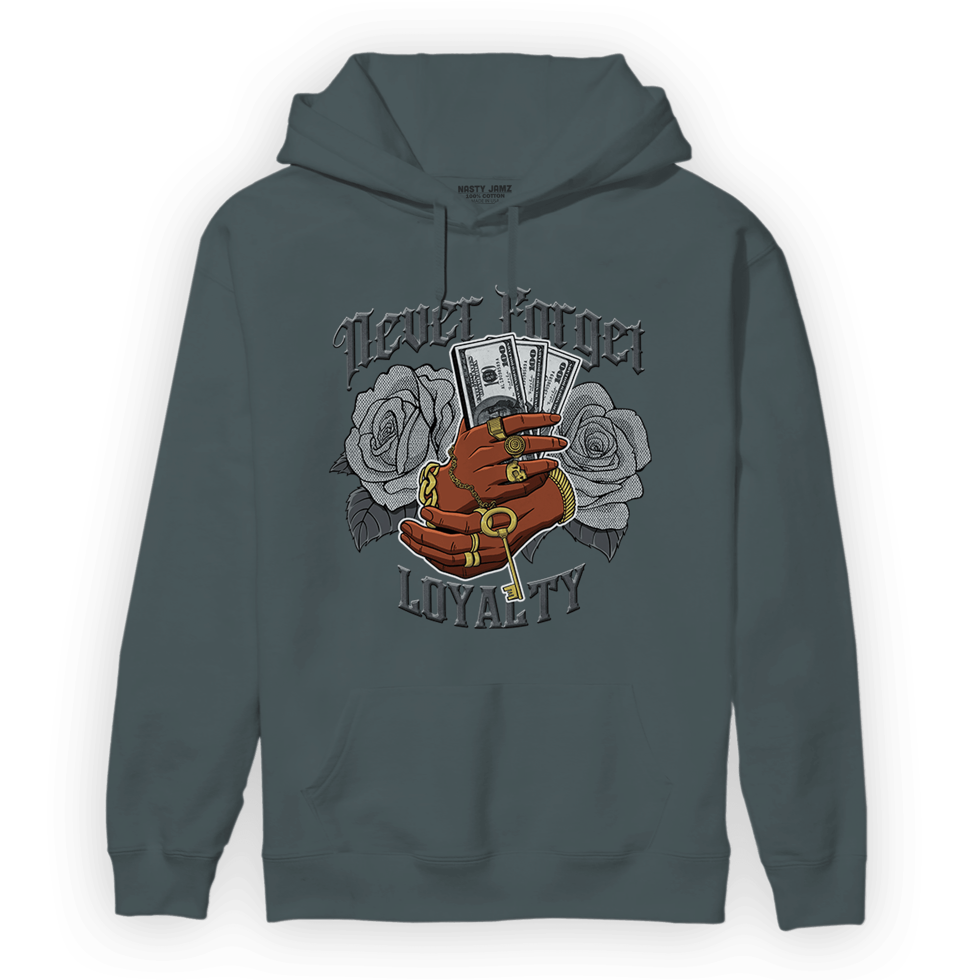 Air Max 90 Iron Grey Hoodie Match Never Forget Loyalty - NastyJamz