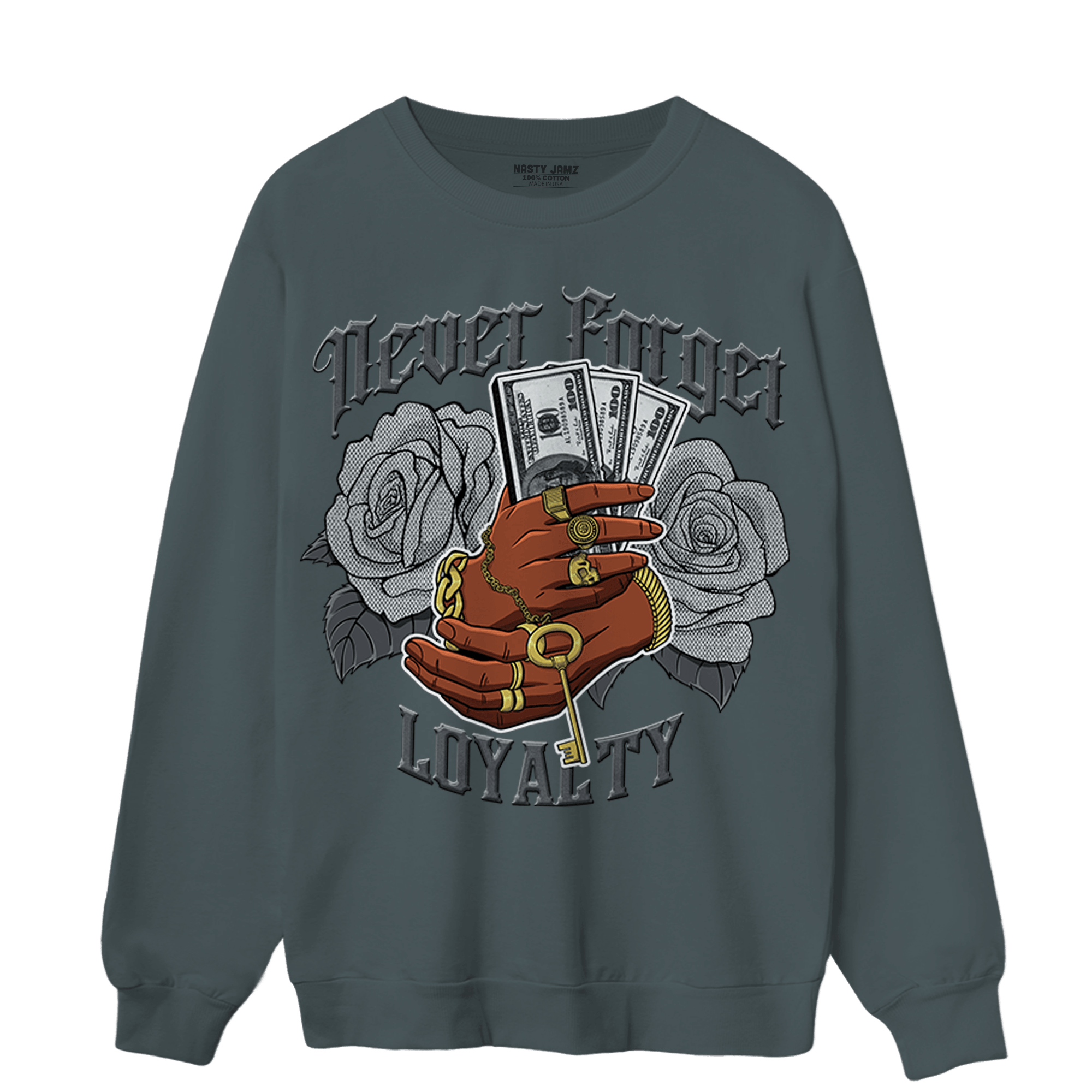 Air Max 90 Iron Grey Sweatshirt Match Never Forget Loyalty - NastyJamz