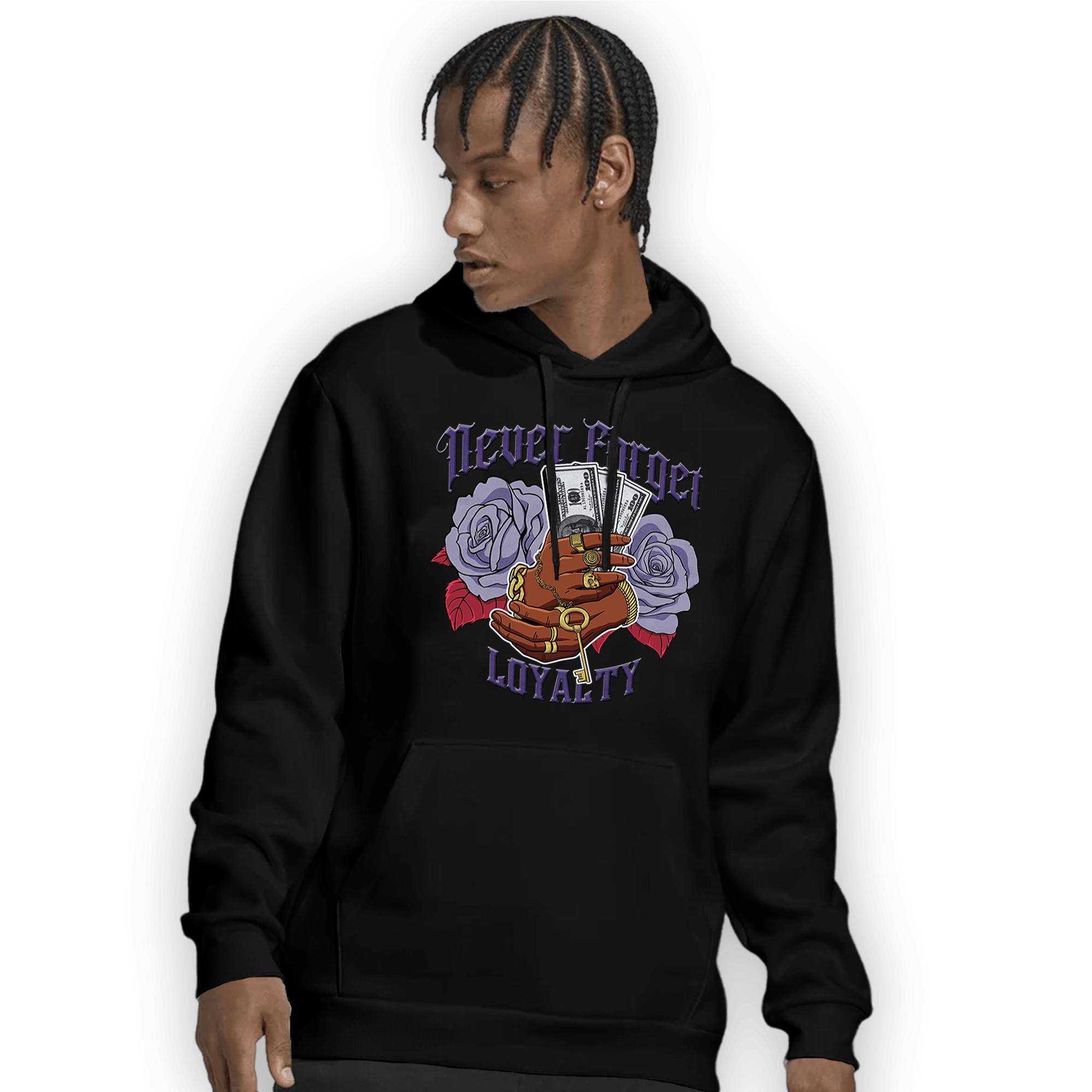 Dunk Low Plum Hoodie Match Never Forget Loyalty - NastyJamz