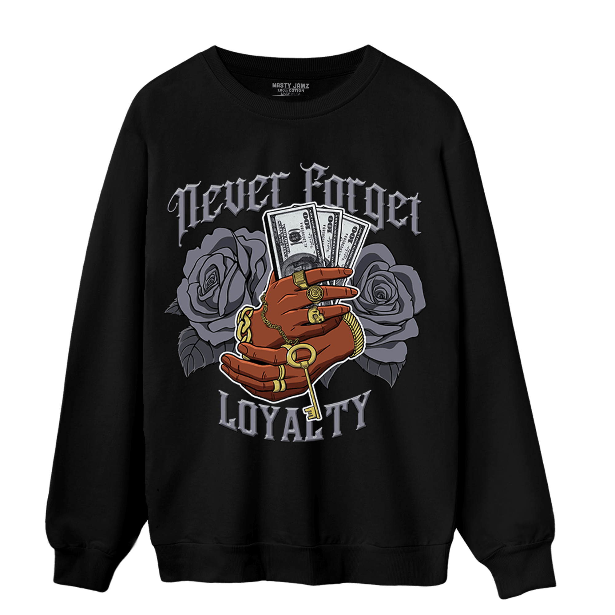 Stealth 14s Sweatshirt Match Never Forget Loyalty - NastyJamz