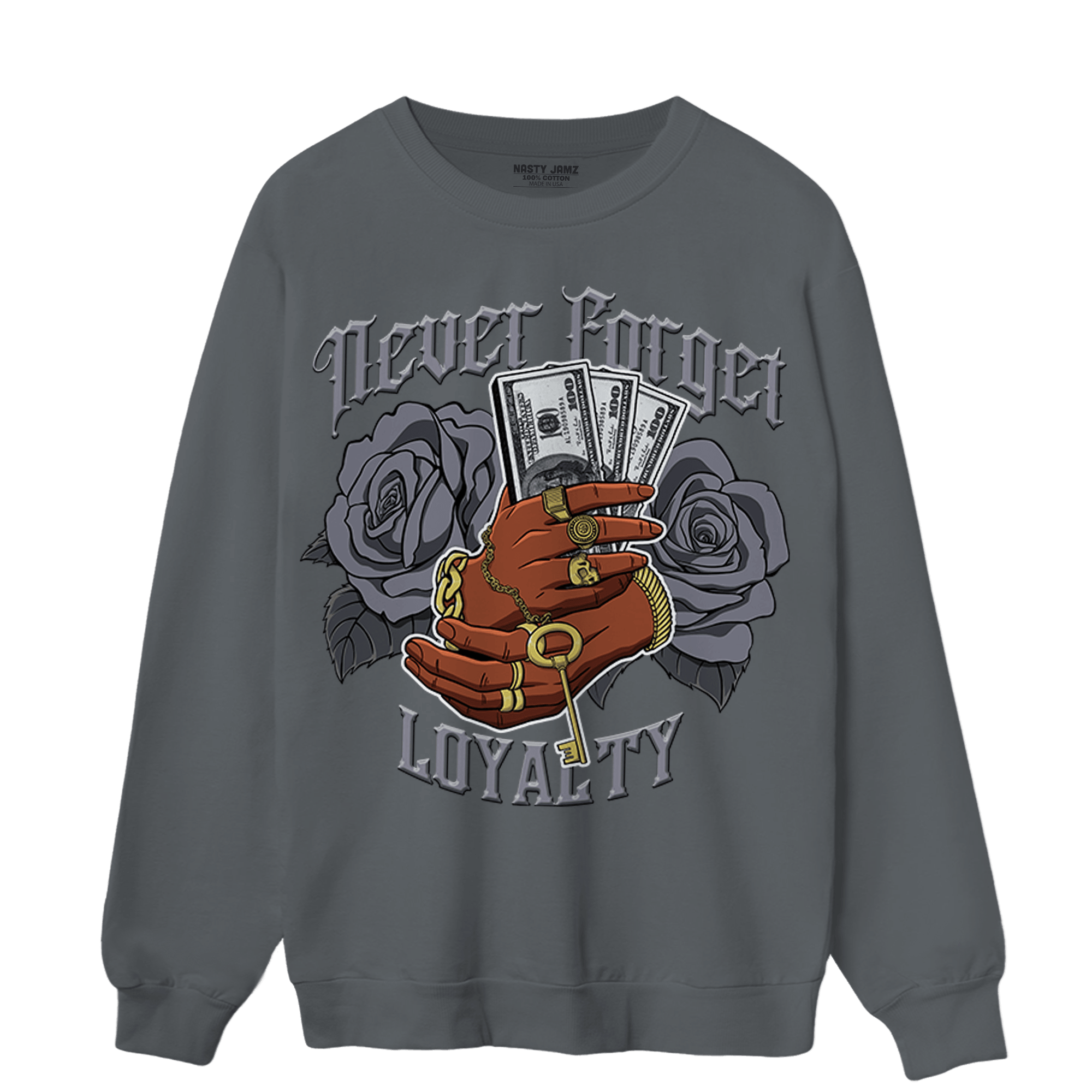 Stealth 14s Sweatshirt Match Never Forget Loyalty - NastyJamz
